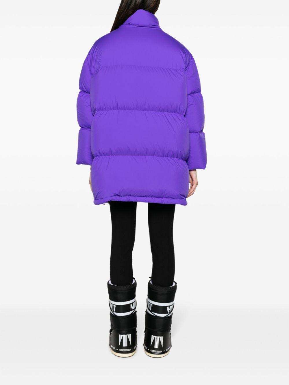 funnel-neck oversized padded coat 