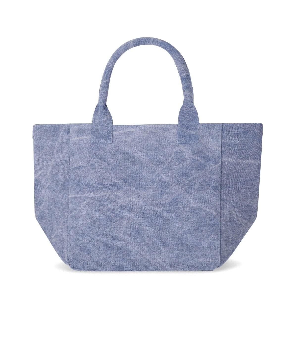 Ganni  Washed Blue Small Shopping Bag