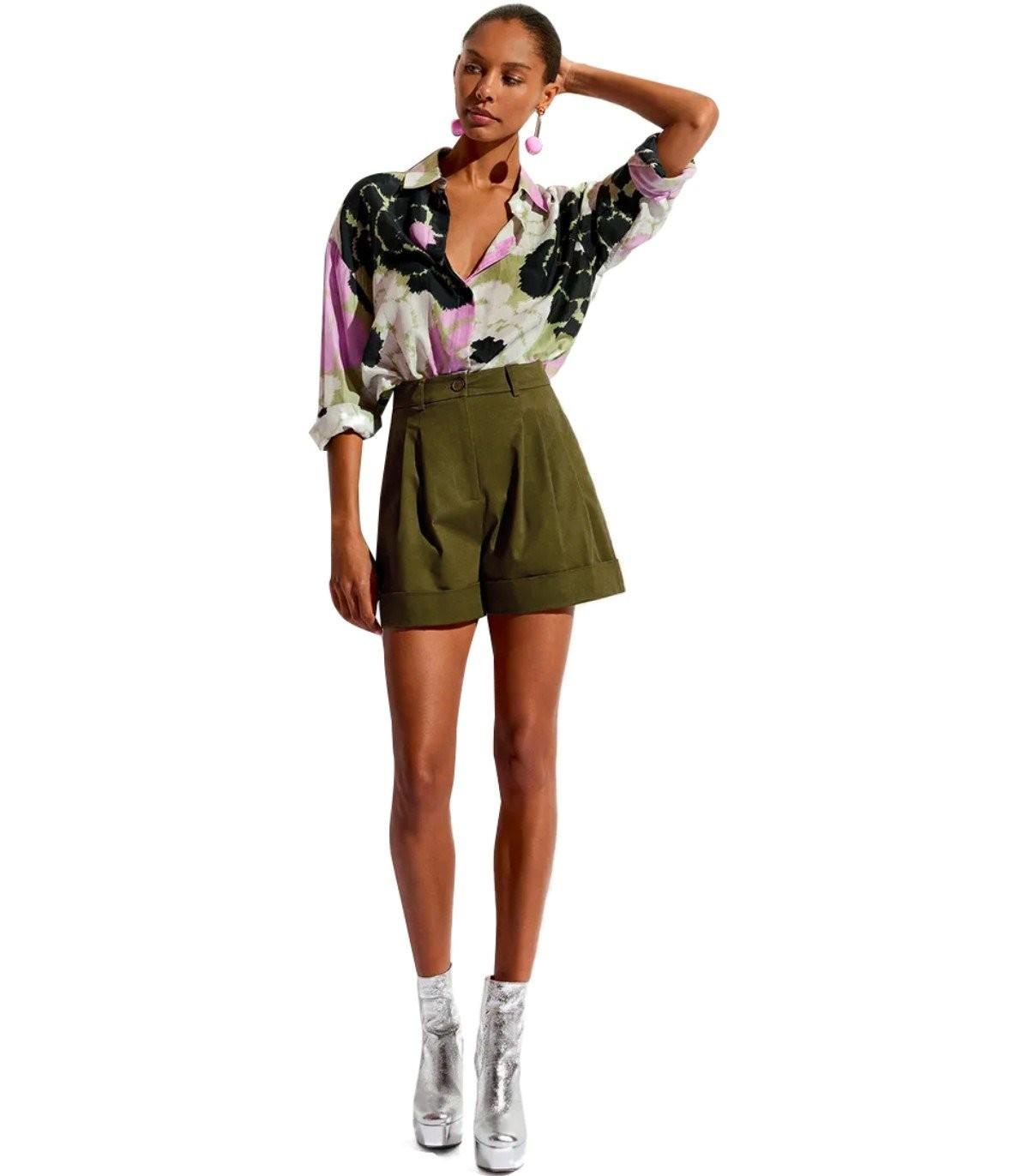 Essentiel Antwerp  Faint Military Green Shorts