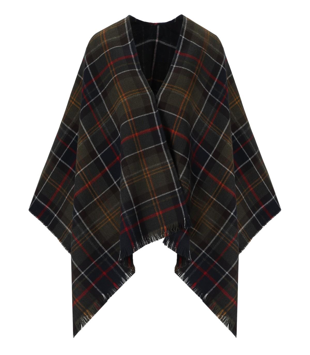 barbour montieth classic tartan cape