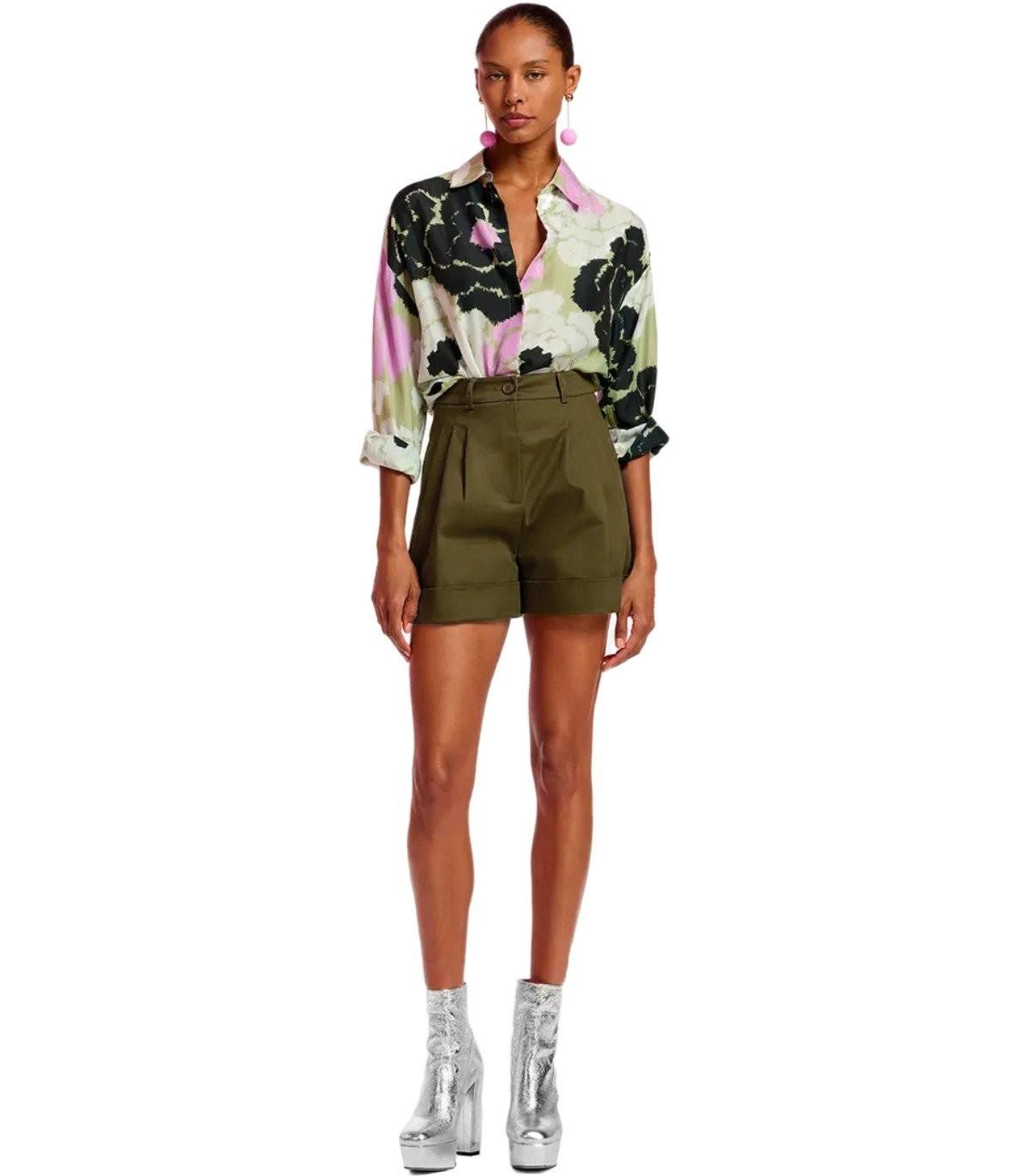 Essentiel Antwerp  Faint Military Green Shorts