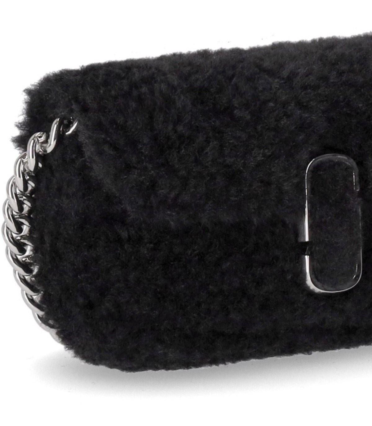 Marc Jacobs  The Teddy J Marc Mini Black Crossbody Bag