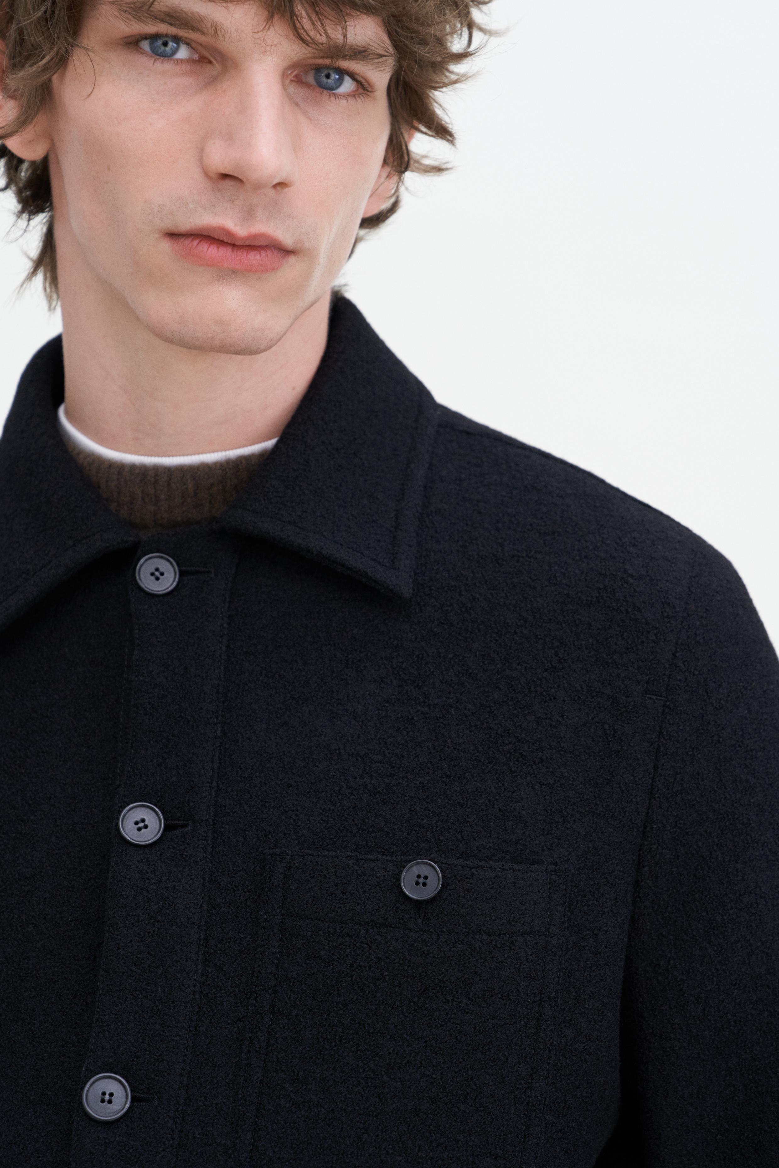 Boiled Wool Shirt Jacket