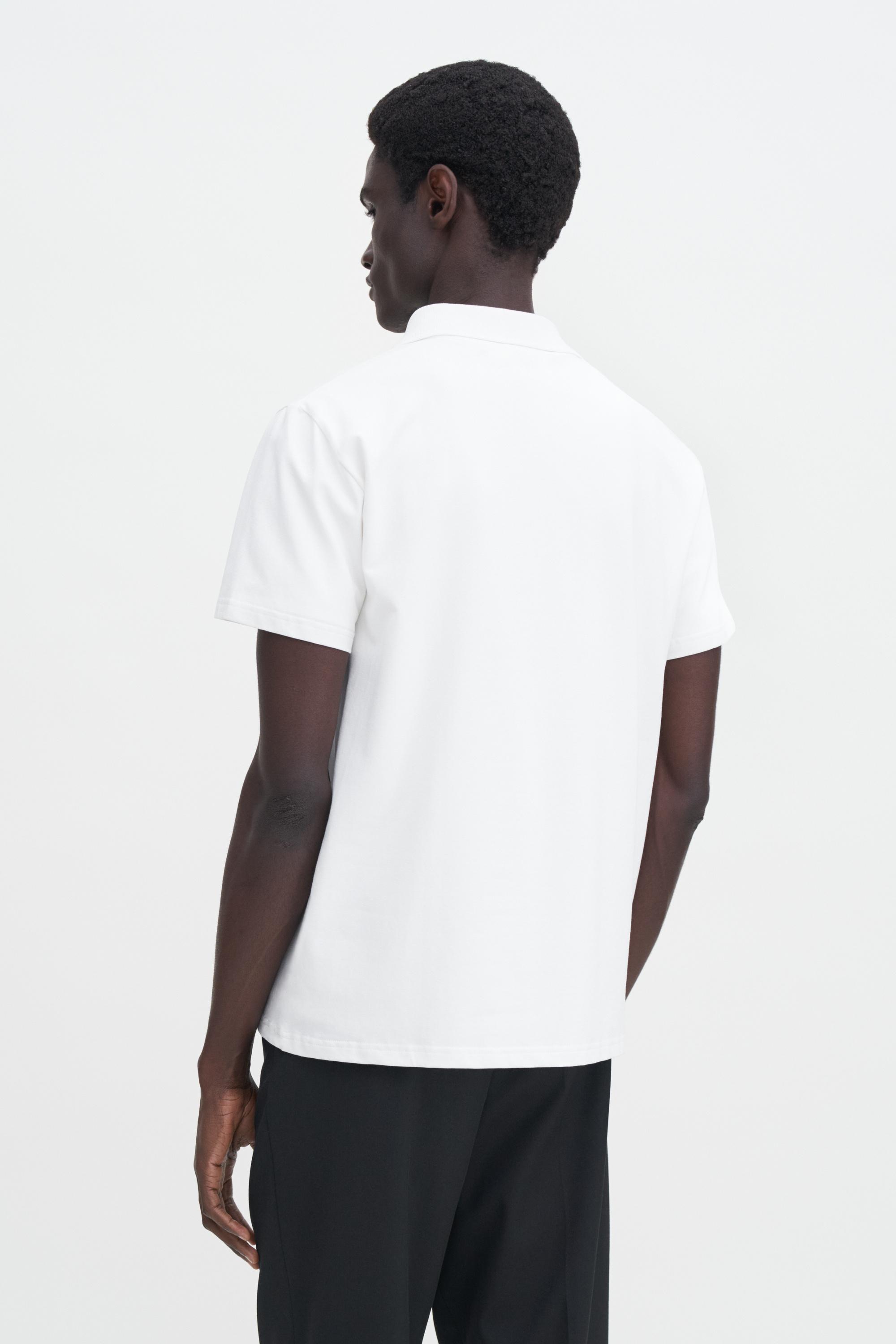 Stretch Cotton Polo T-Shirt