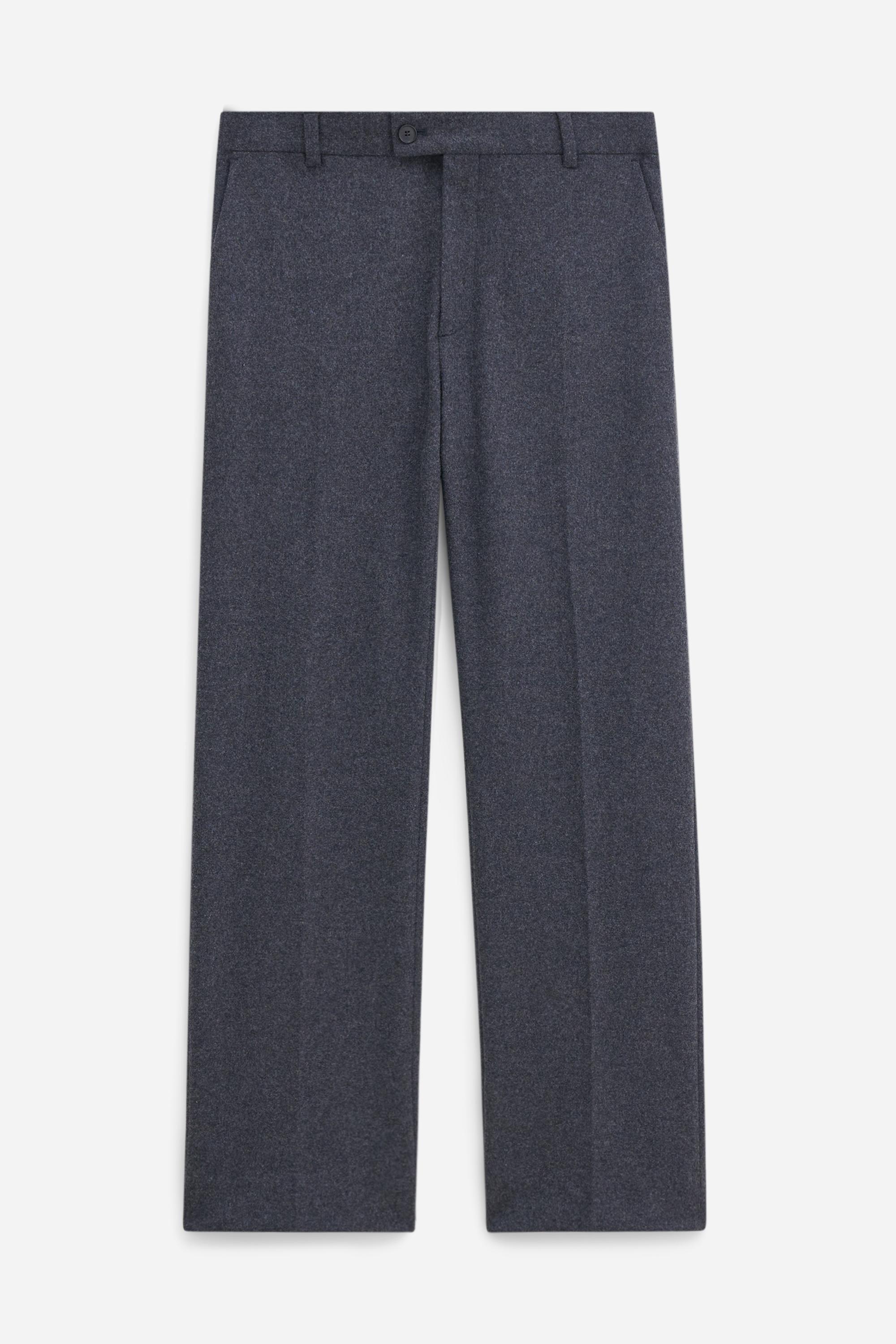 Brushed Wool Tailored Trousers