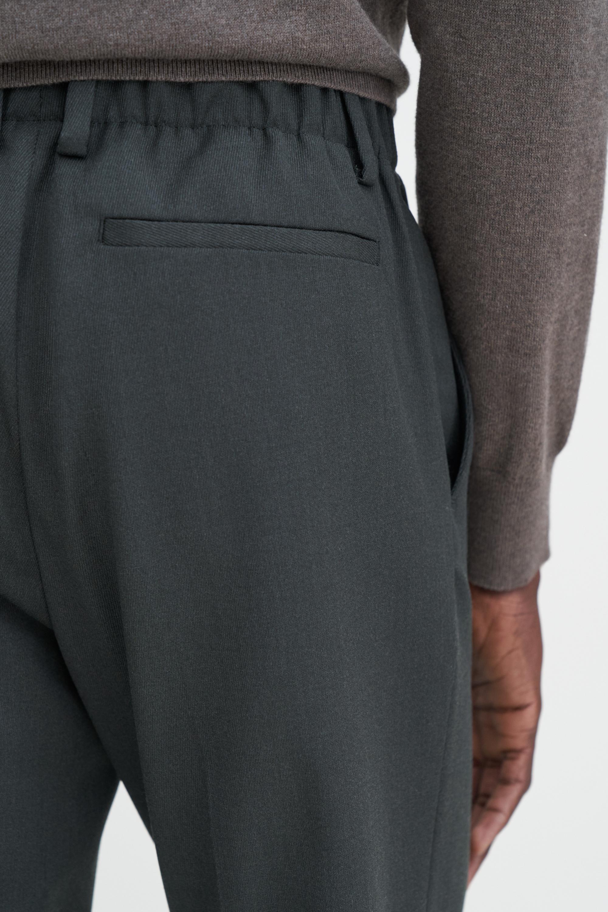 Elastic Waist Tailored Trousers