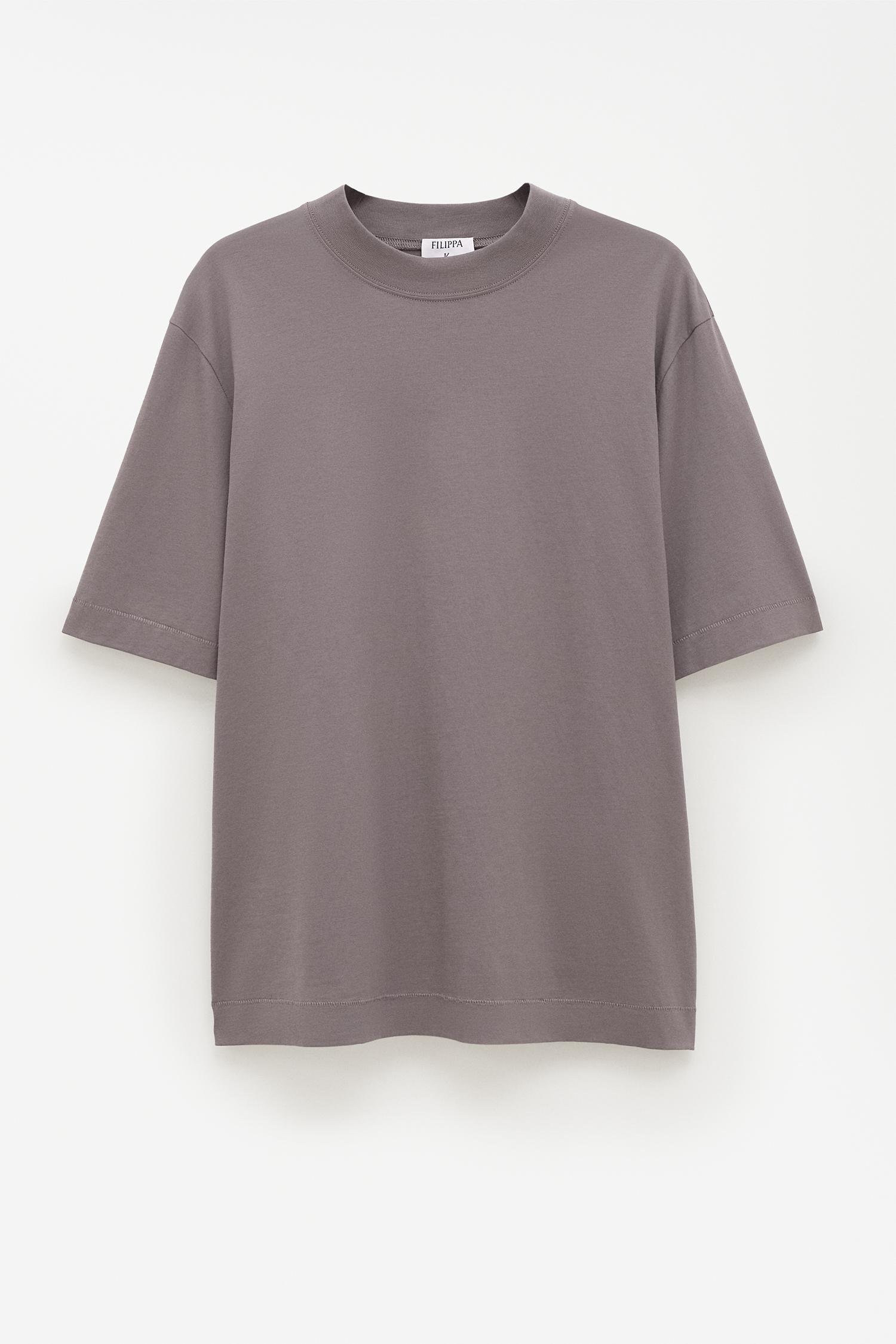 Mock Neck Cotton Tee