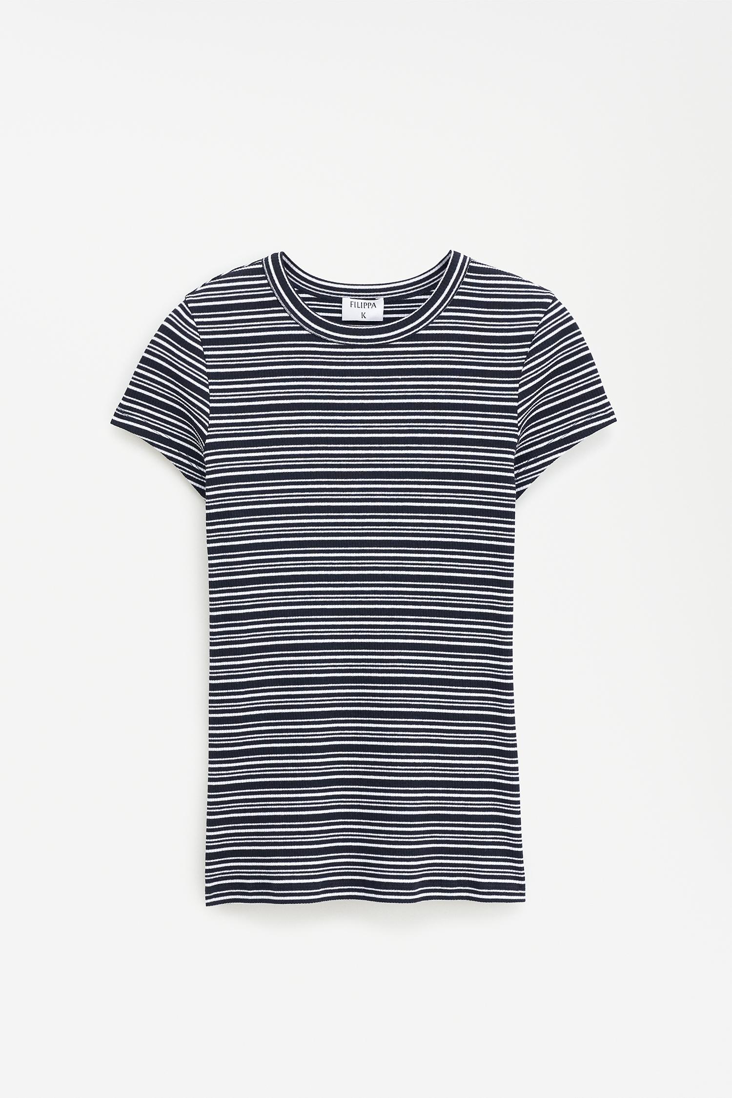 Striped Fine Rib Tee