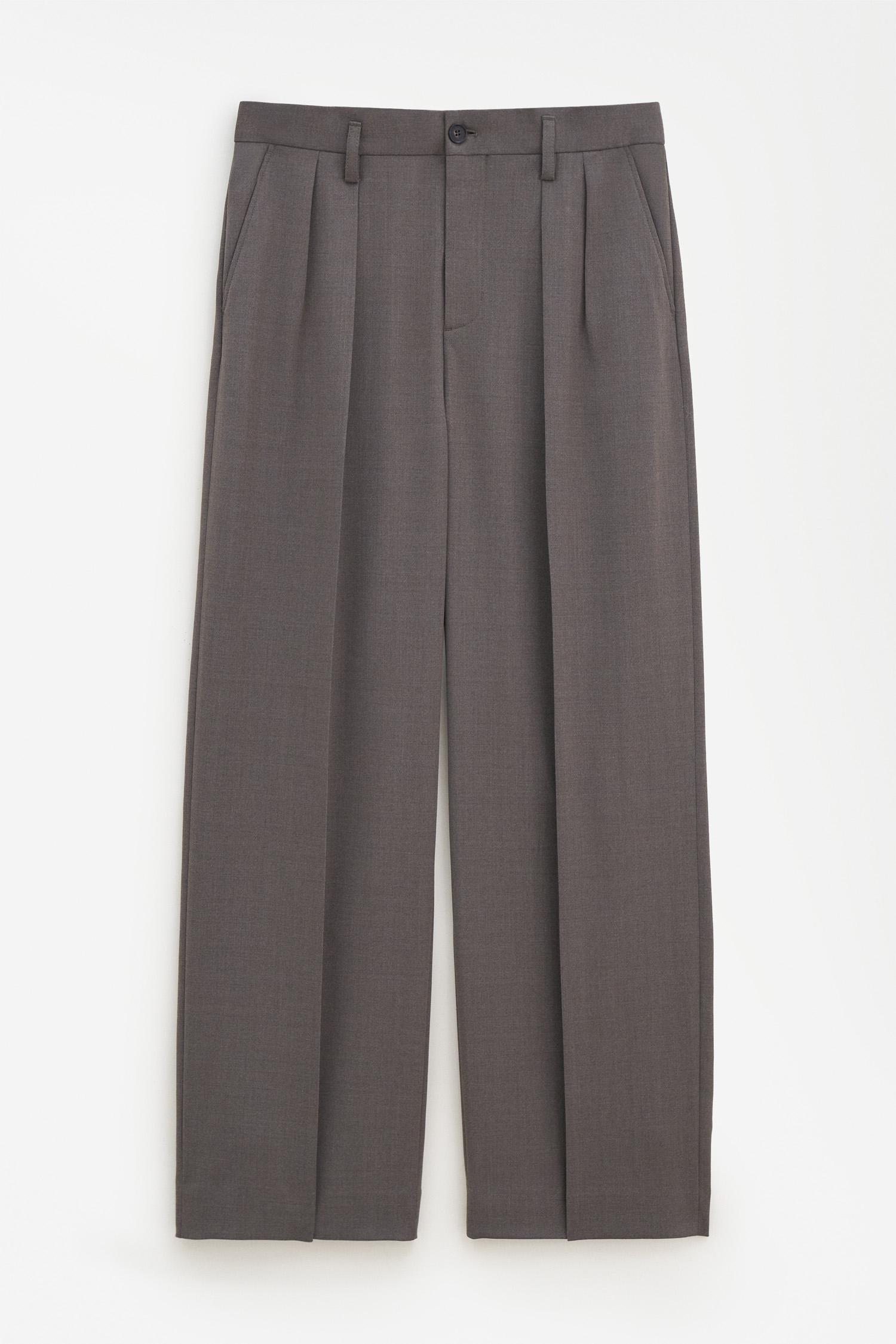 Wide Wool Trousers