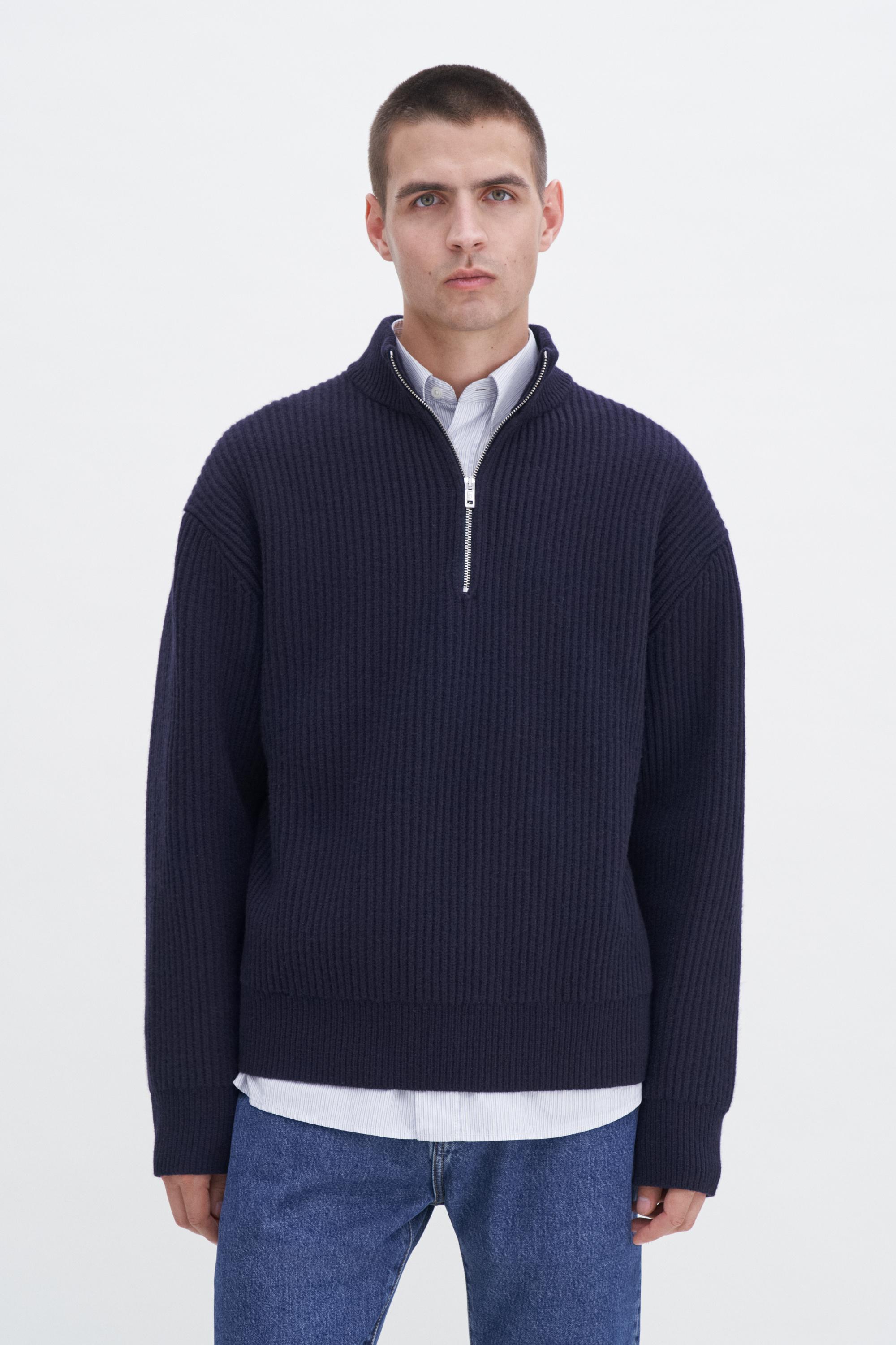 Lambswool Half Zip Sweater