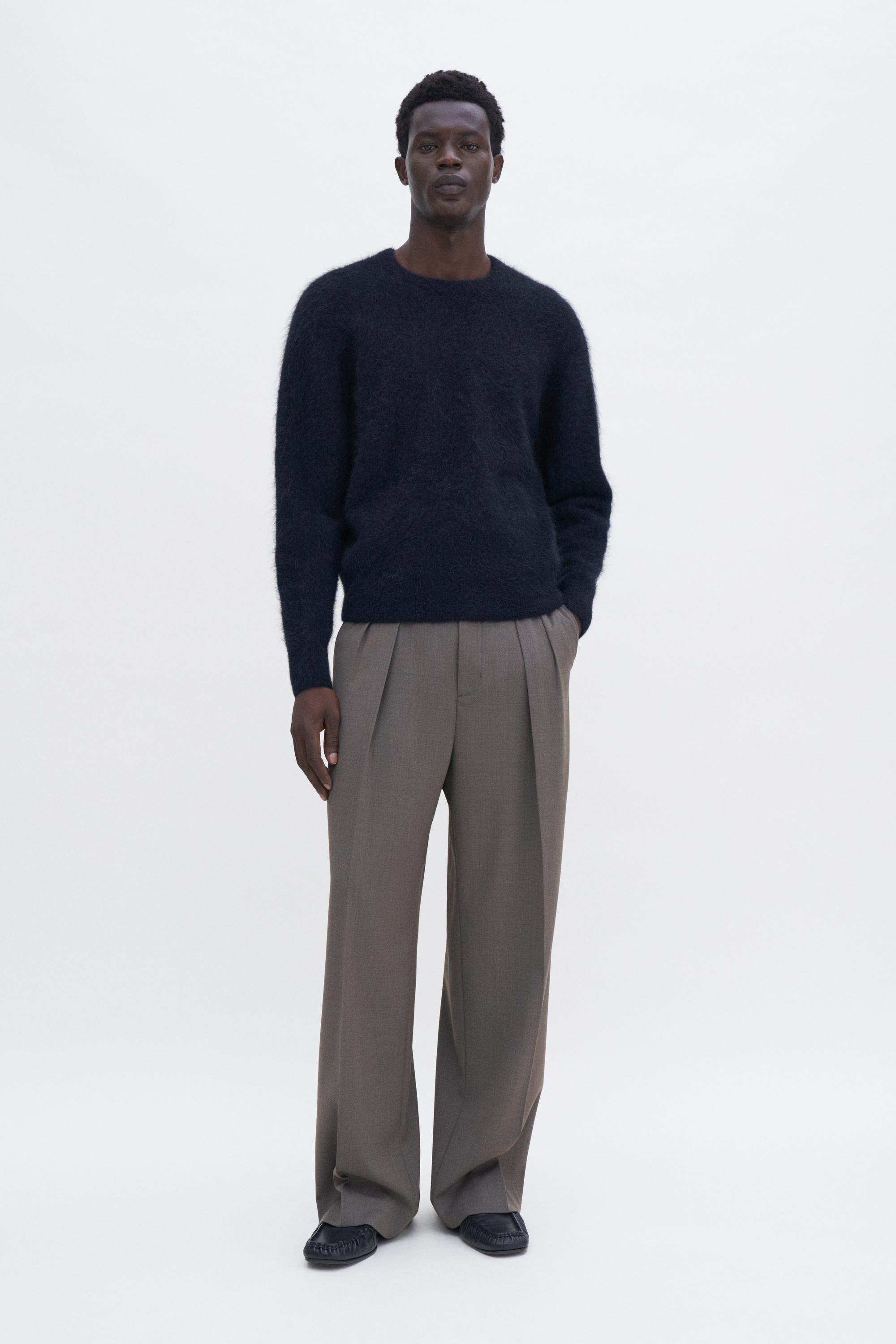 Wide Wool Trousers