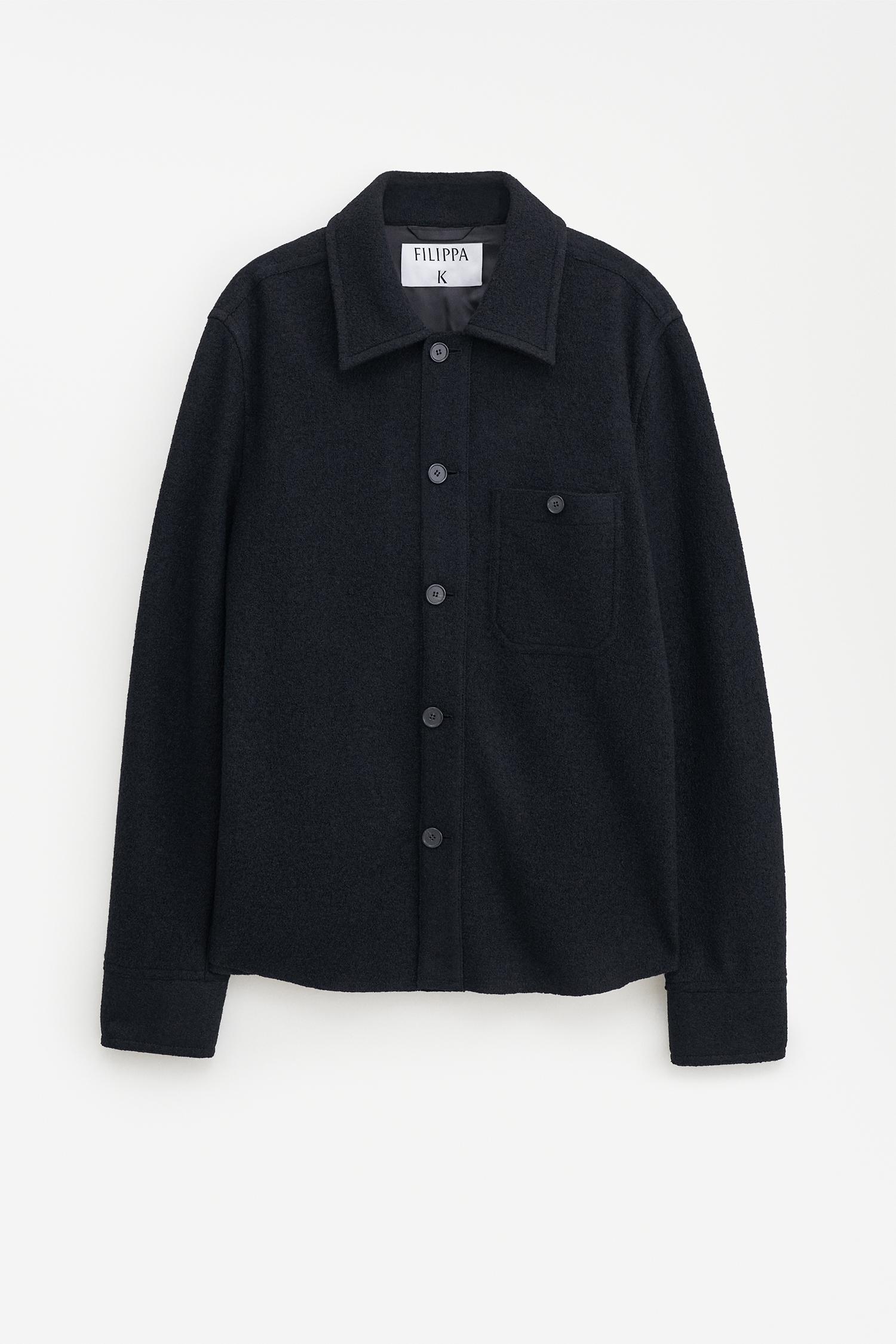 Boiled Wool Shirt Jacket