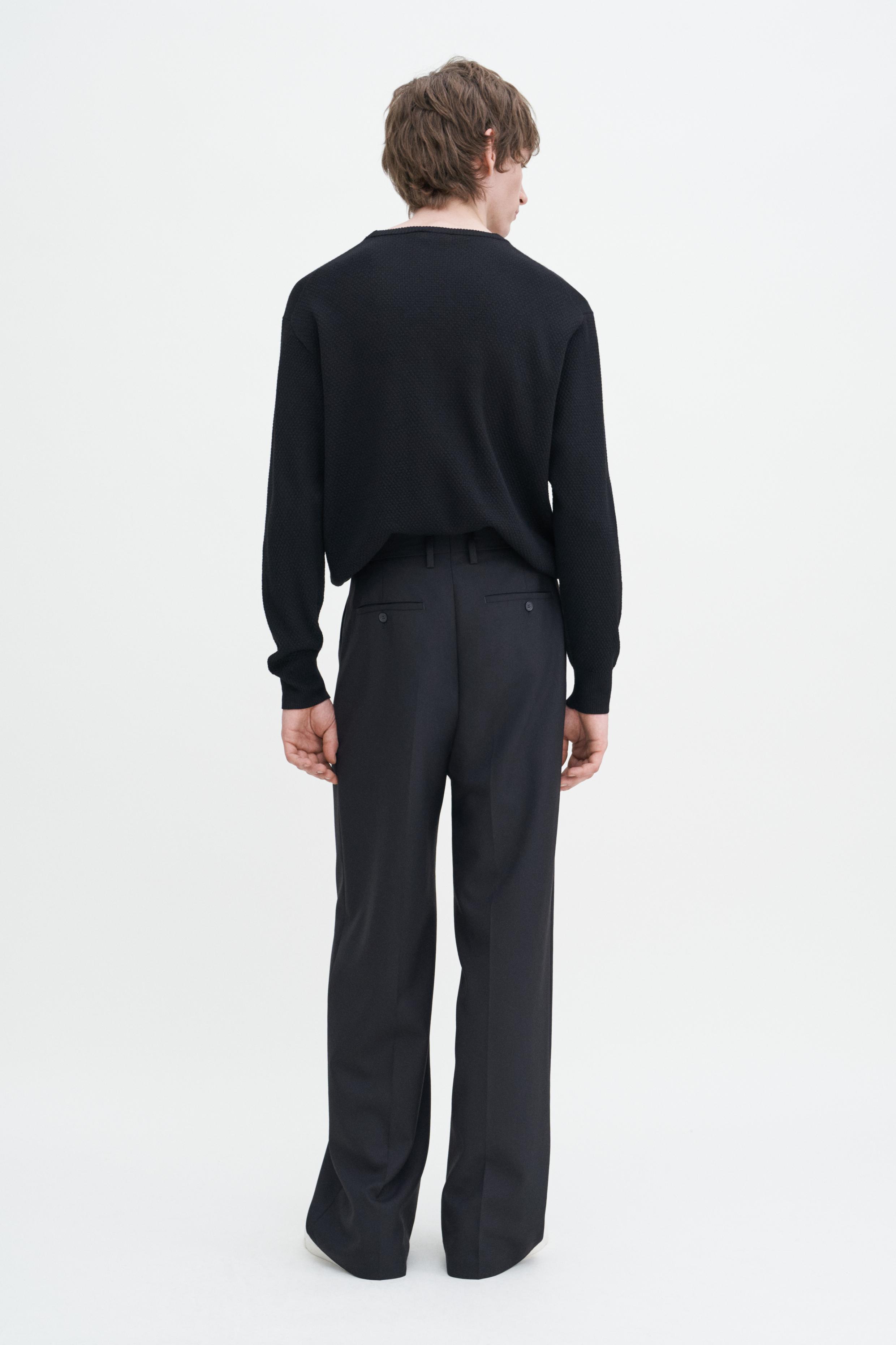 Wide Wool Trousers