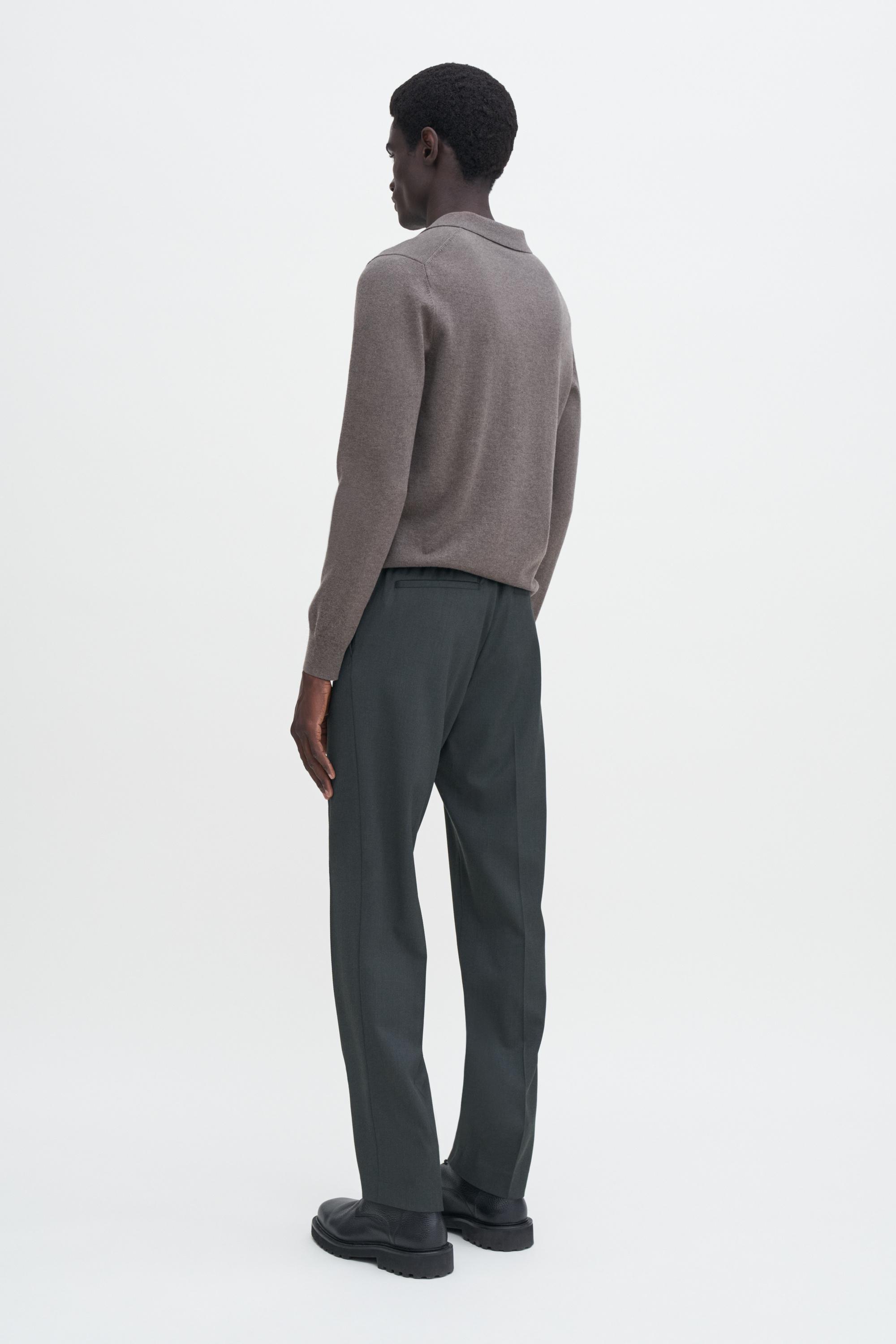 Elastic Waist Tailored Trousers