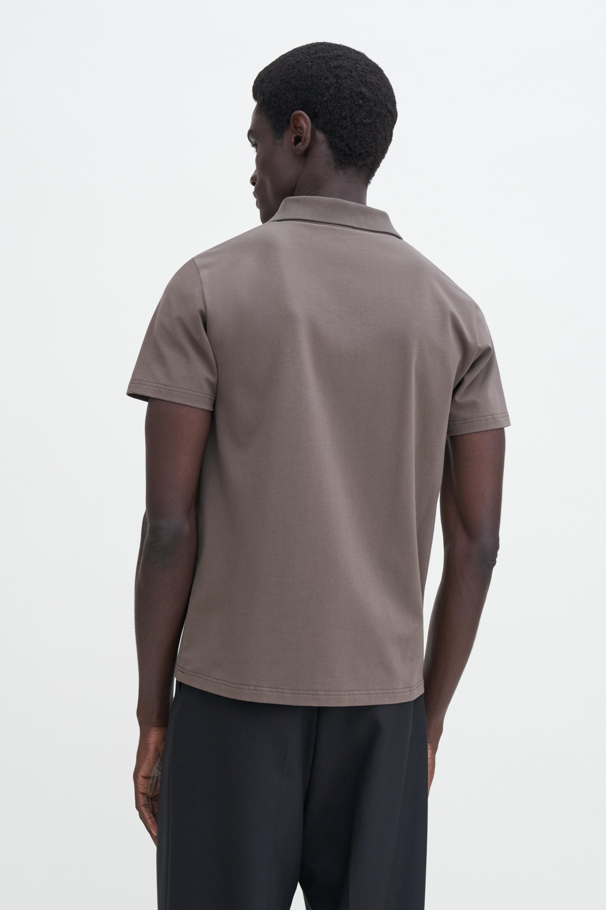 Stretch Cotton Polo T-Shirt