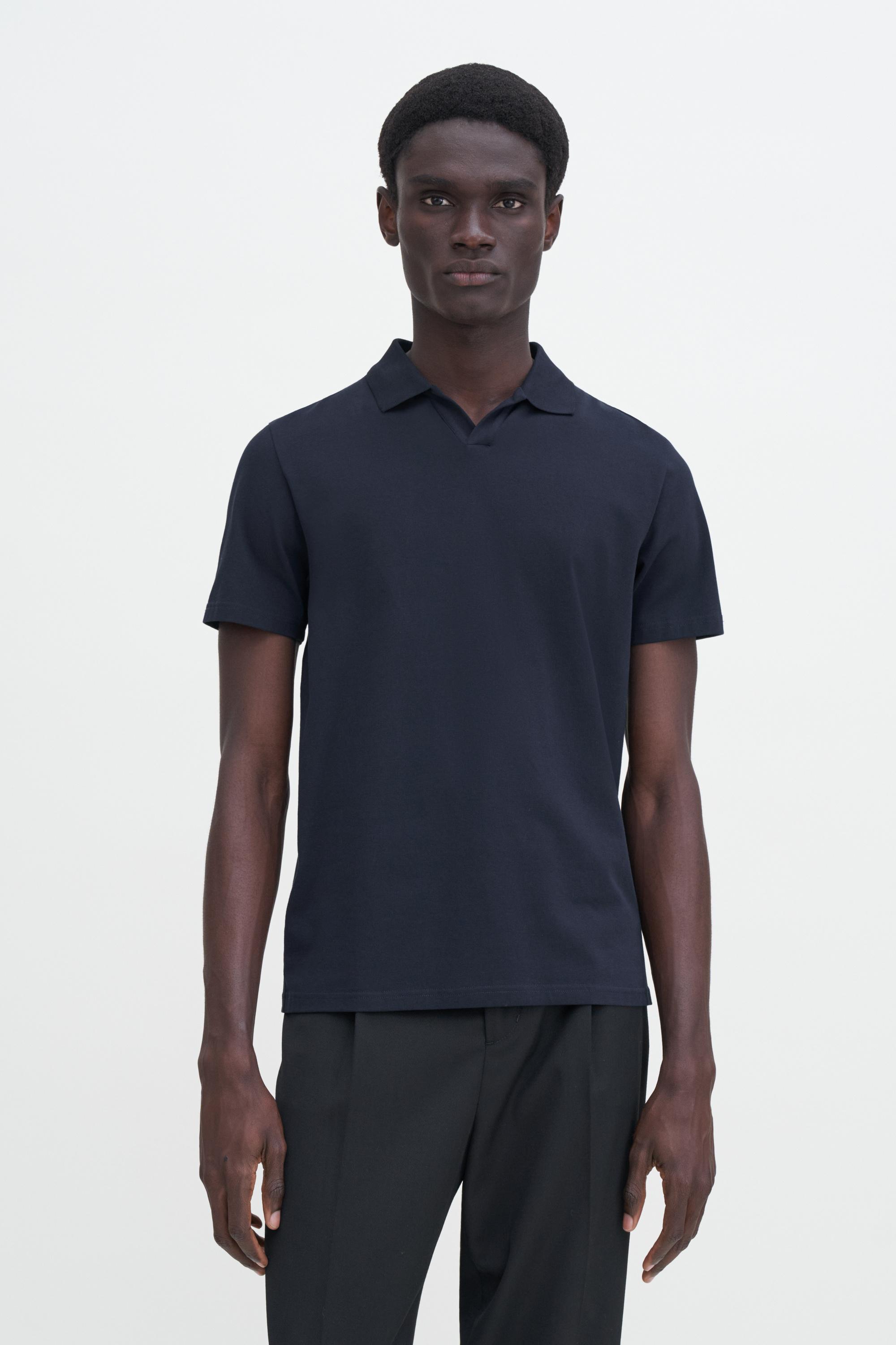 Stretch Cotton Polo T-Shirt