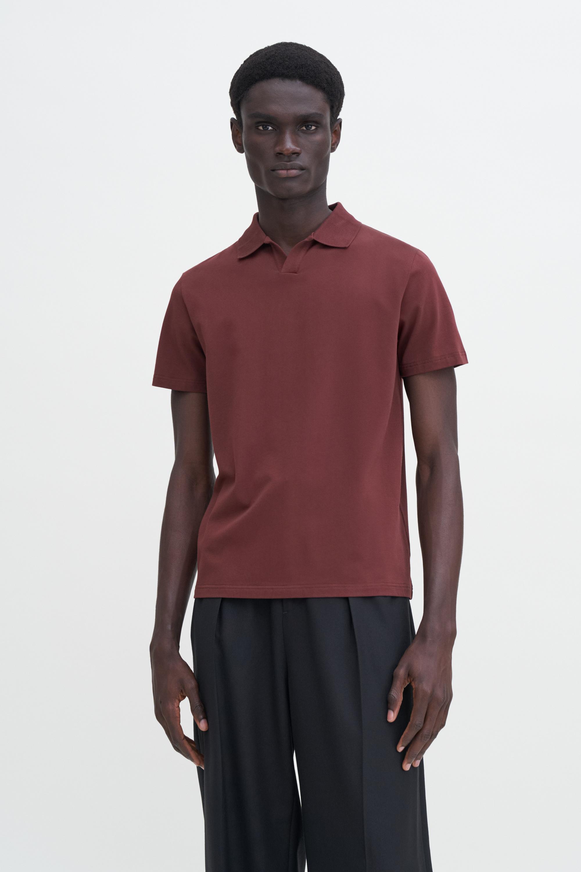 Stretch Cotton Polo T-Shirt