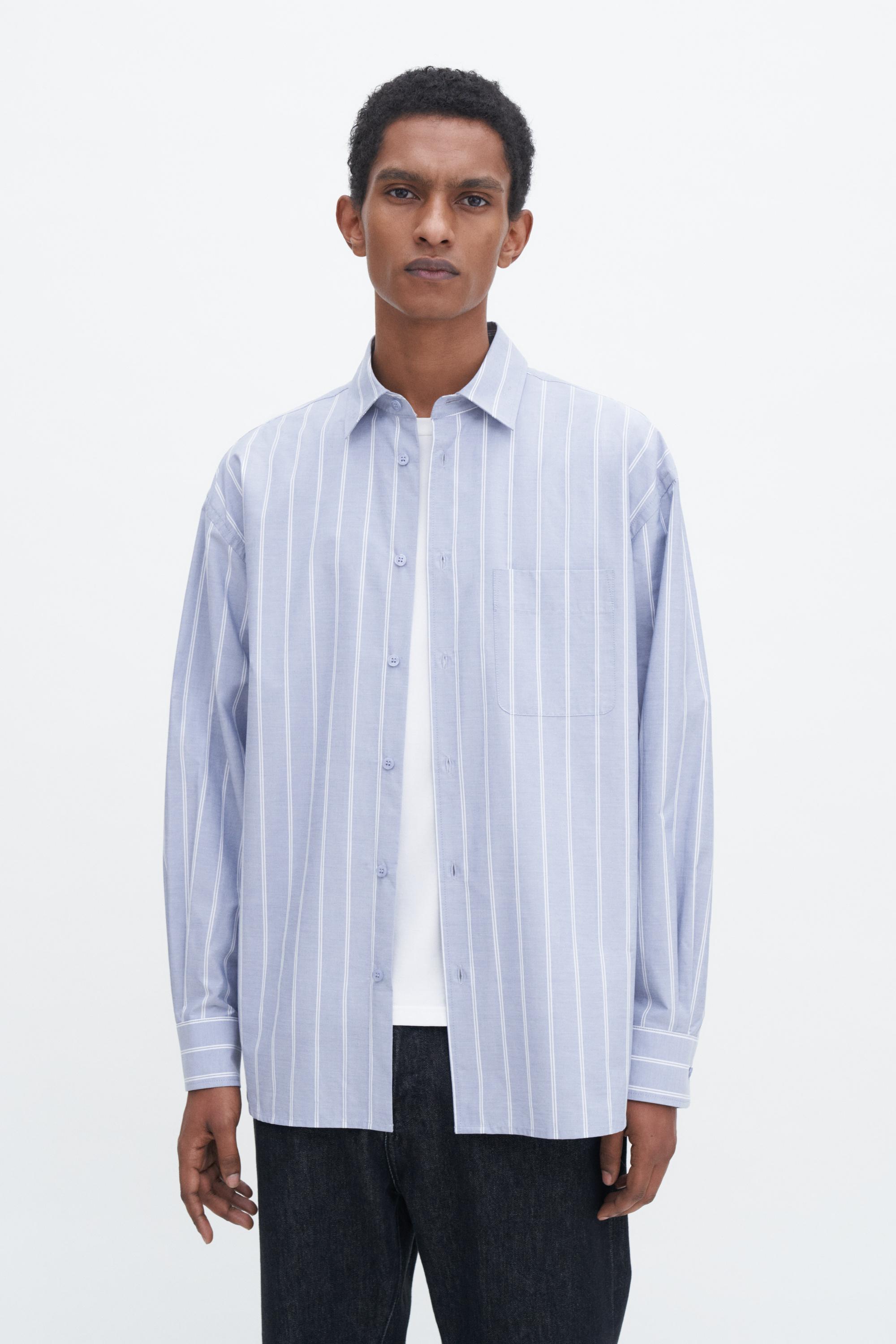 Striped Cotton Poplin Shirt