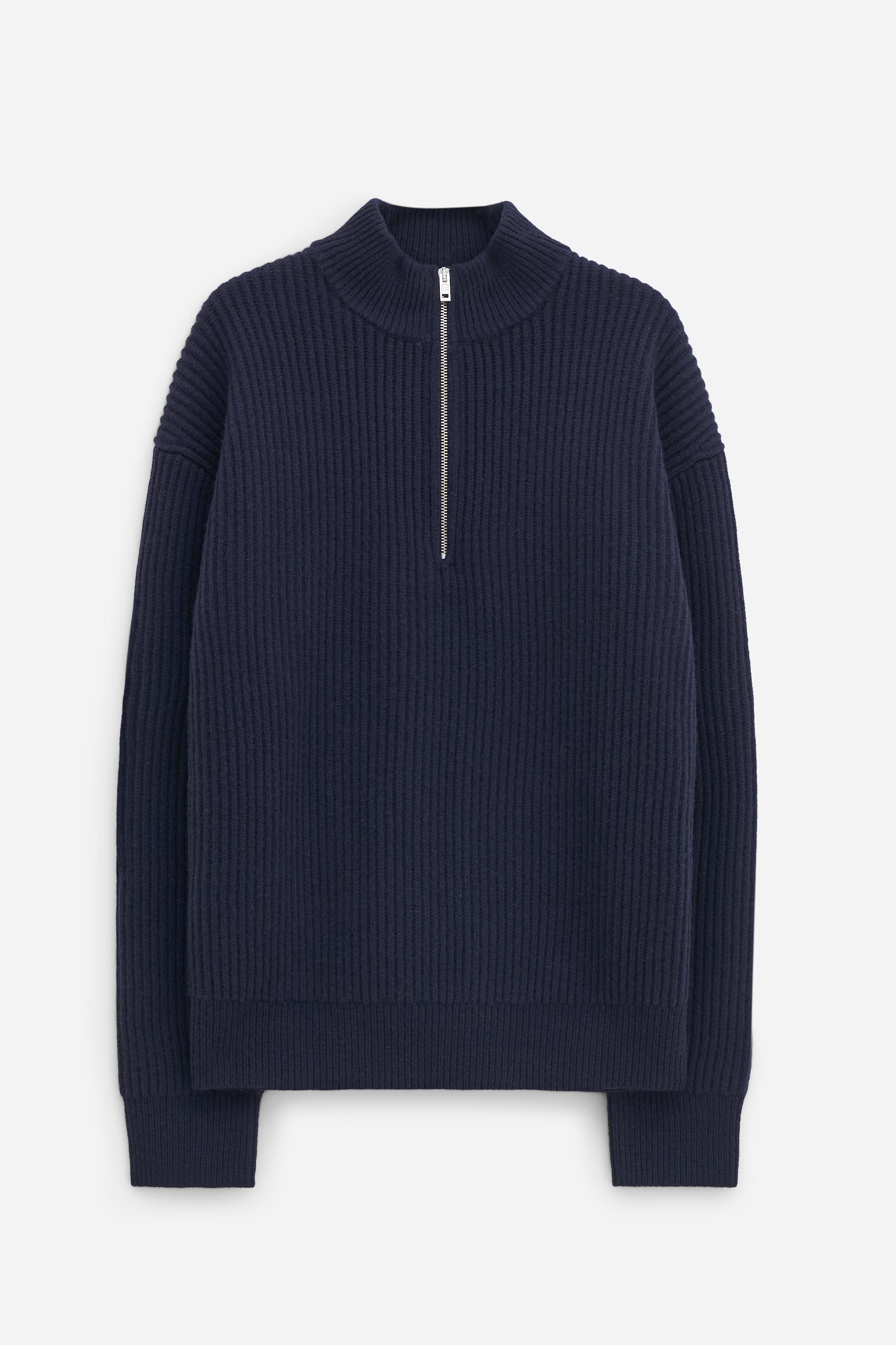 Lambswool Half Zip Sweater