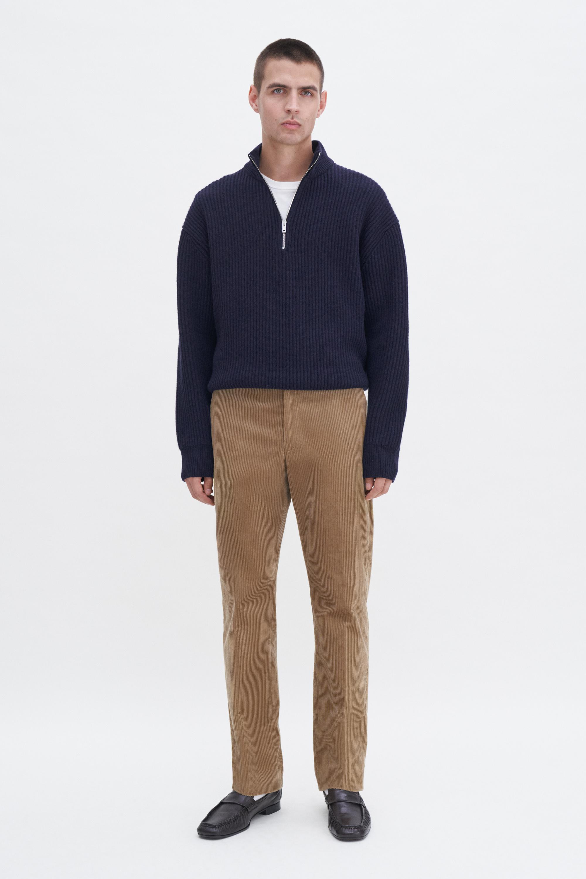 Cropped Corduroy Trousers