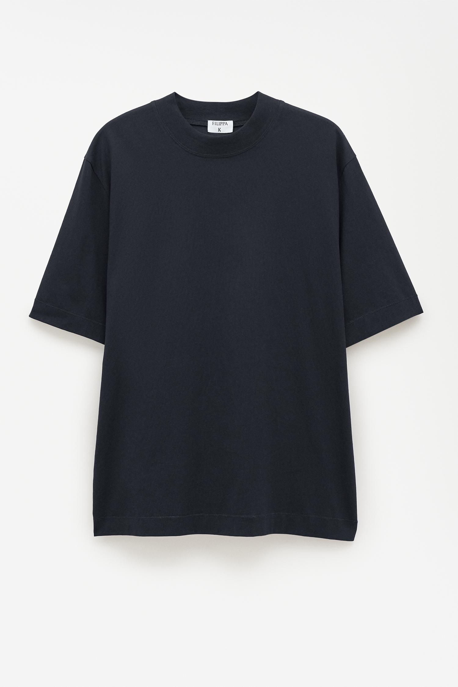 Mock Neck Cotton Tee