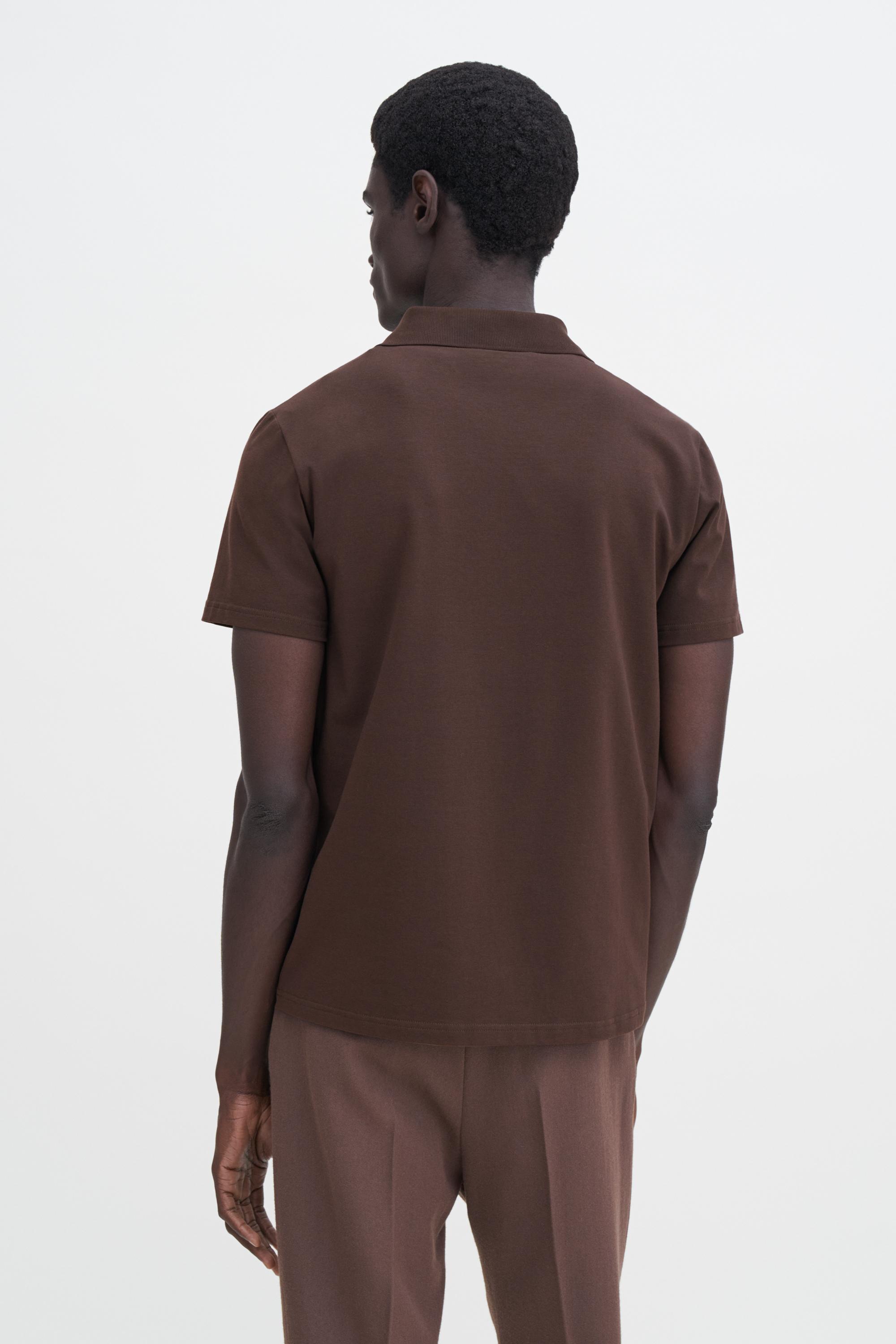 Stretch Cotton Polo T-Shirt