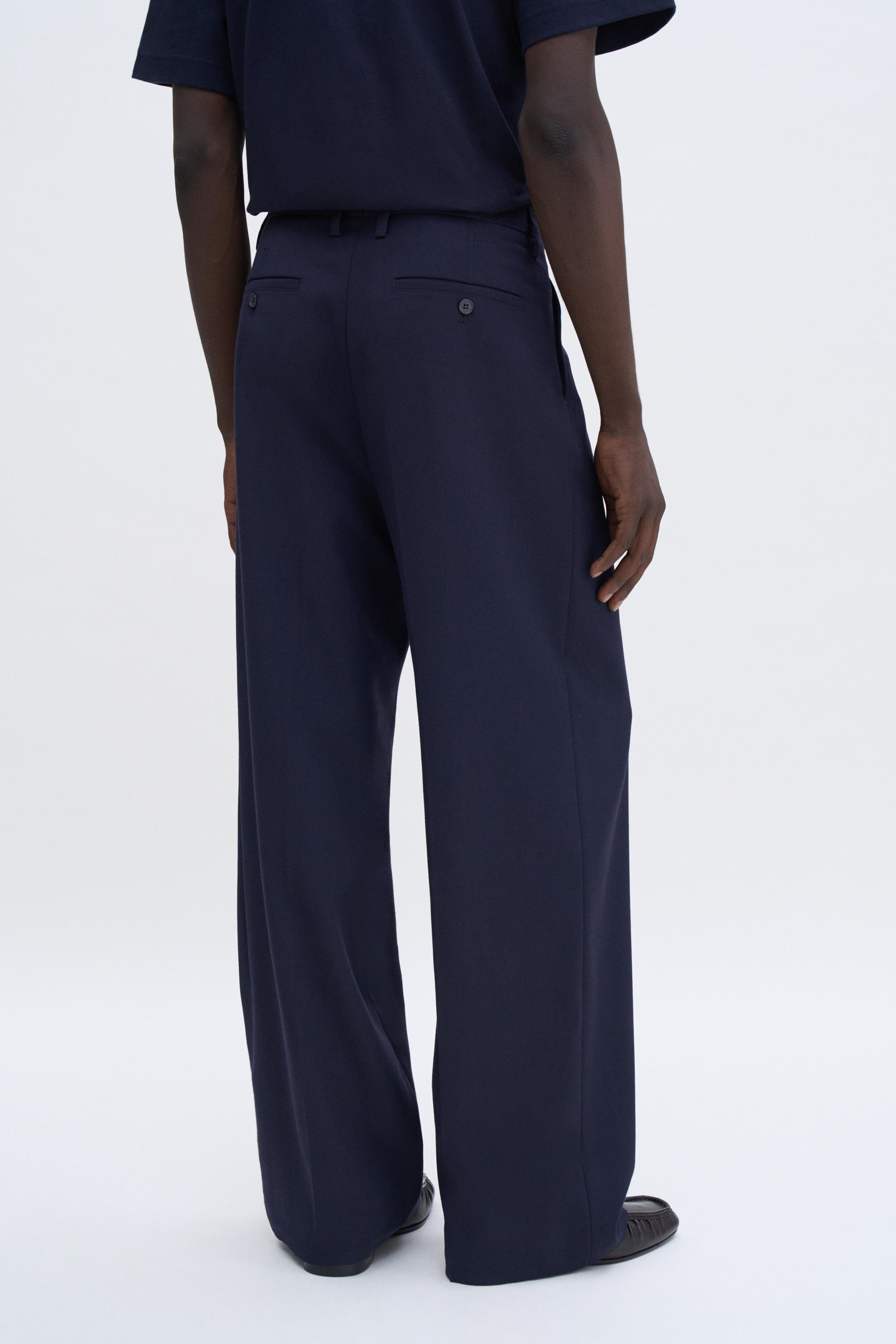 Wide Wool Trousers