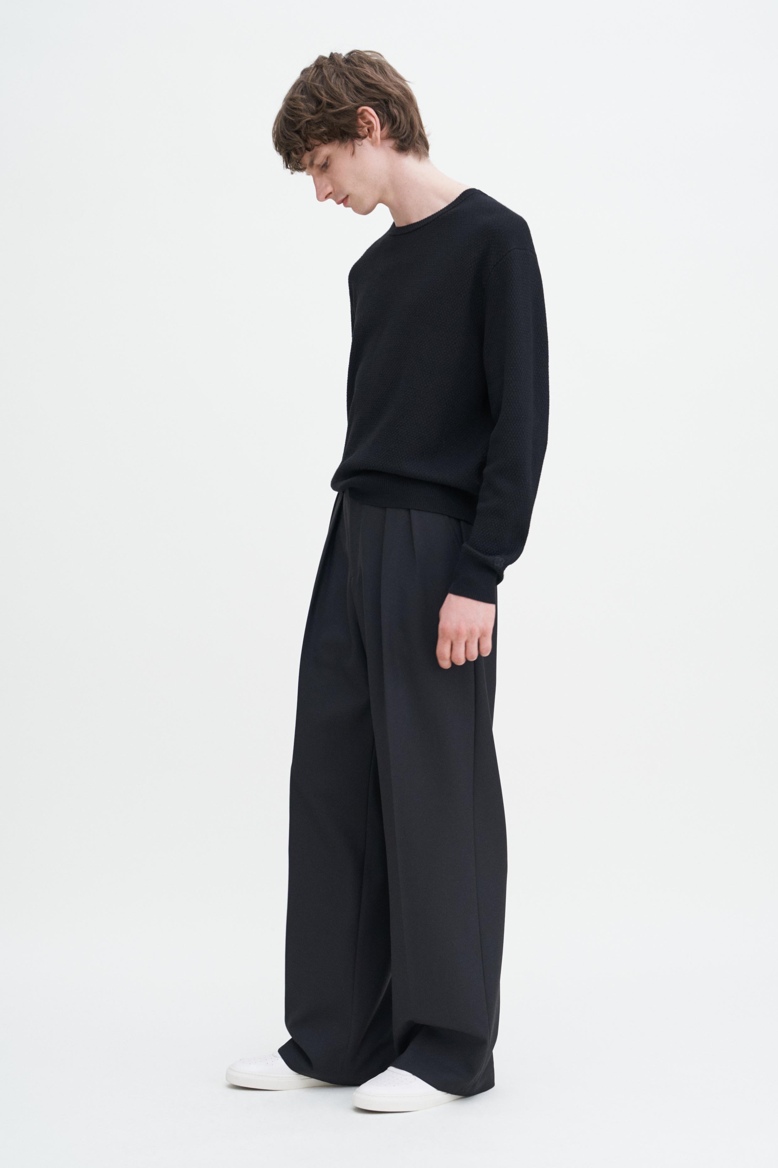 Wide Wool Trousers