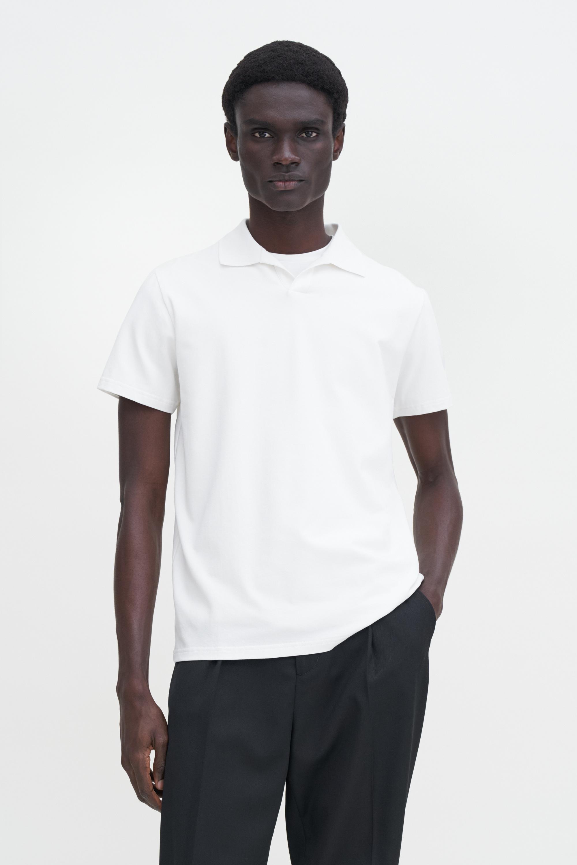 Stretch Cotton Polo T-Shirt