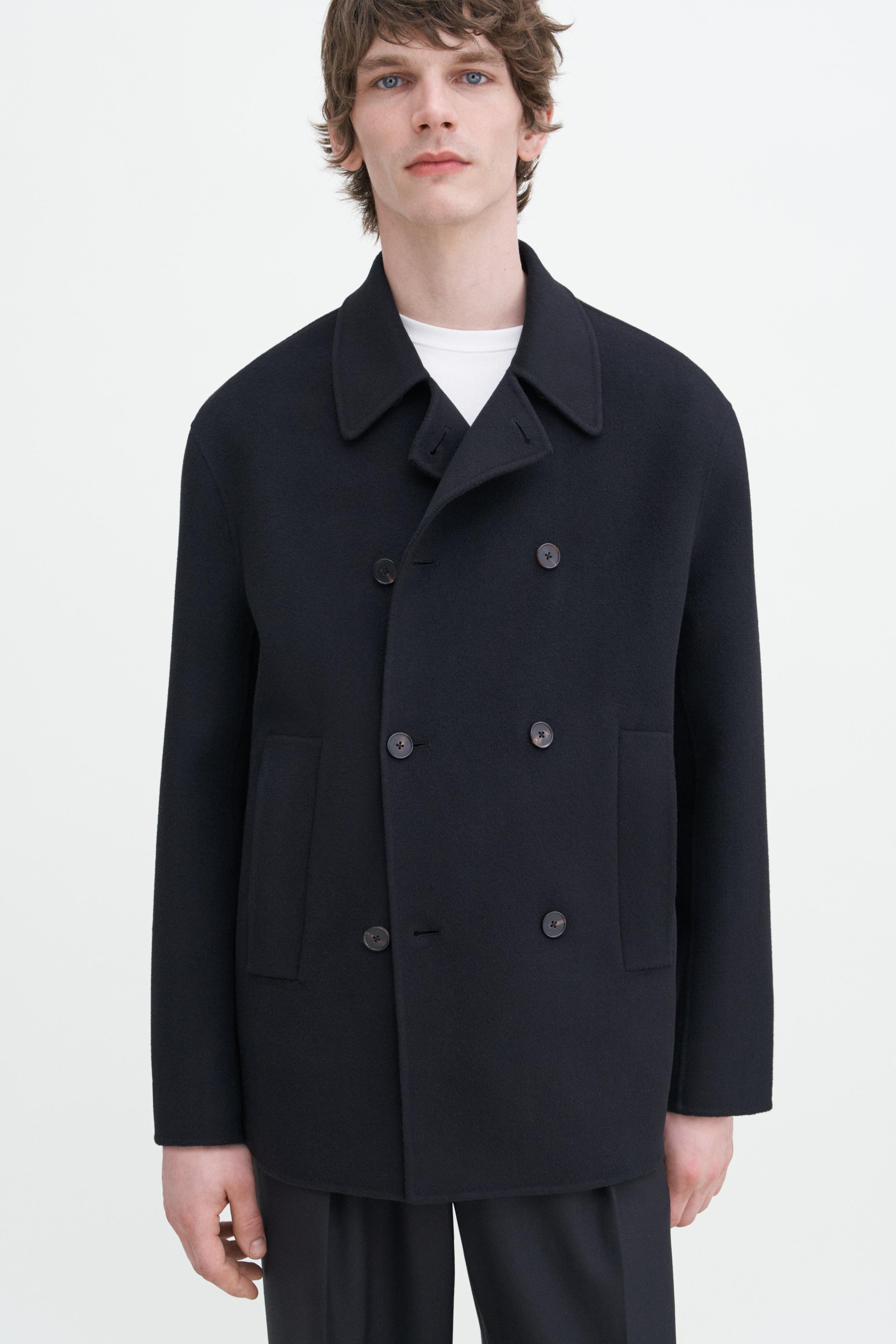 Double Faced Wool Peacoat