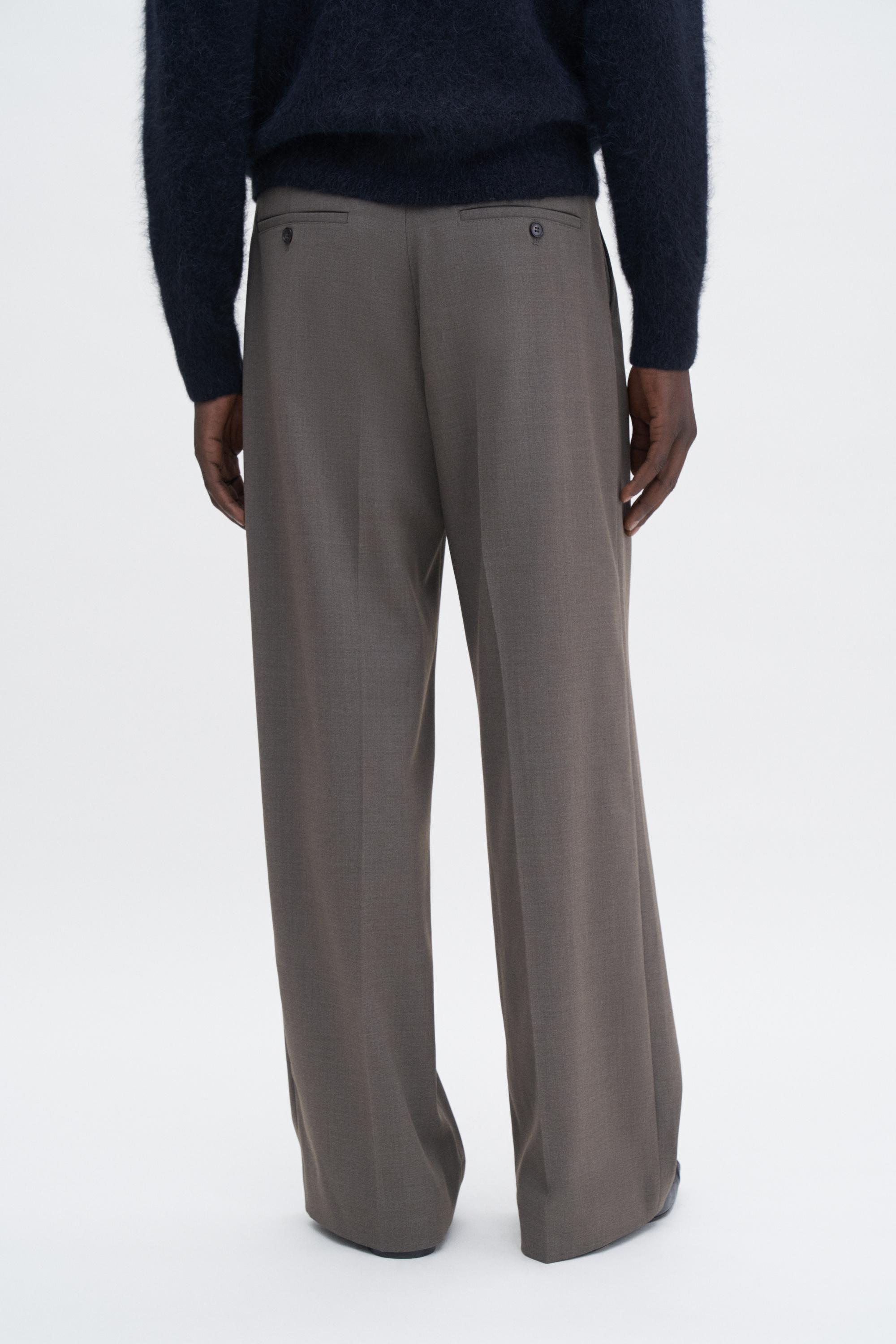 Wide Wool Trousers