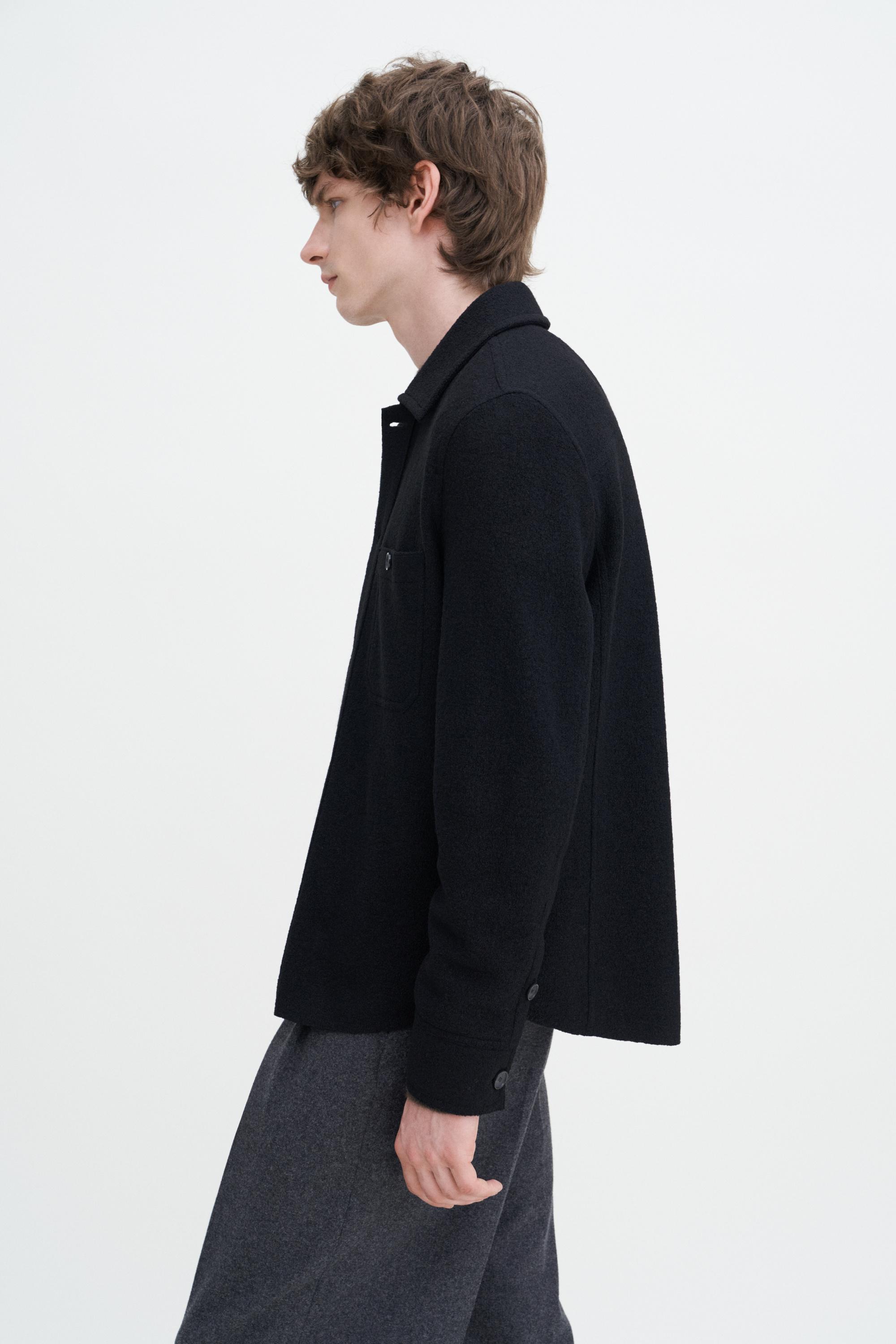 Boiled Wool Shirt Jacket