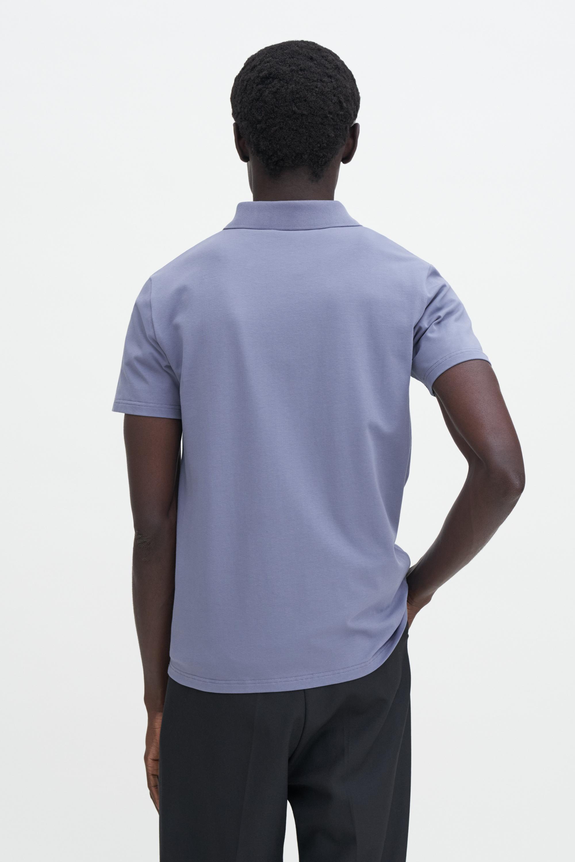 Stretch Cotton Polo T-Shirt