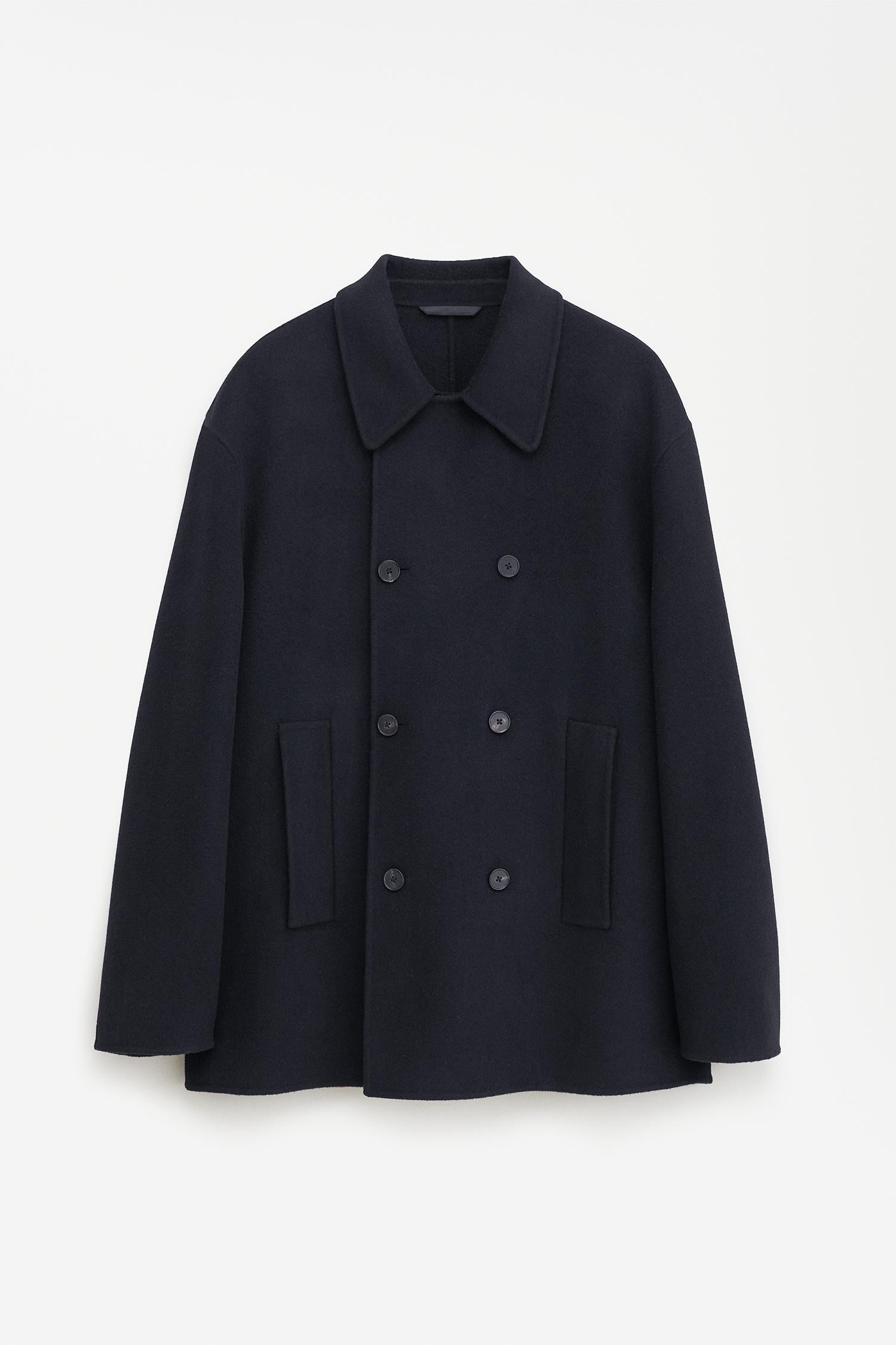 Double Faced Wool Peacoat