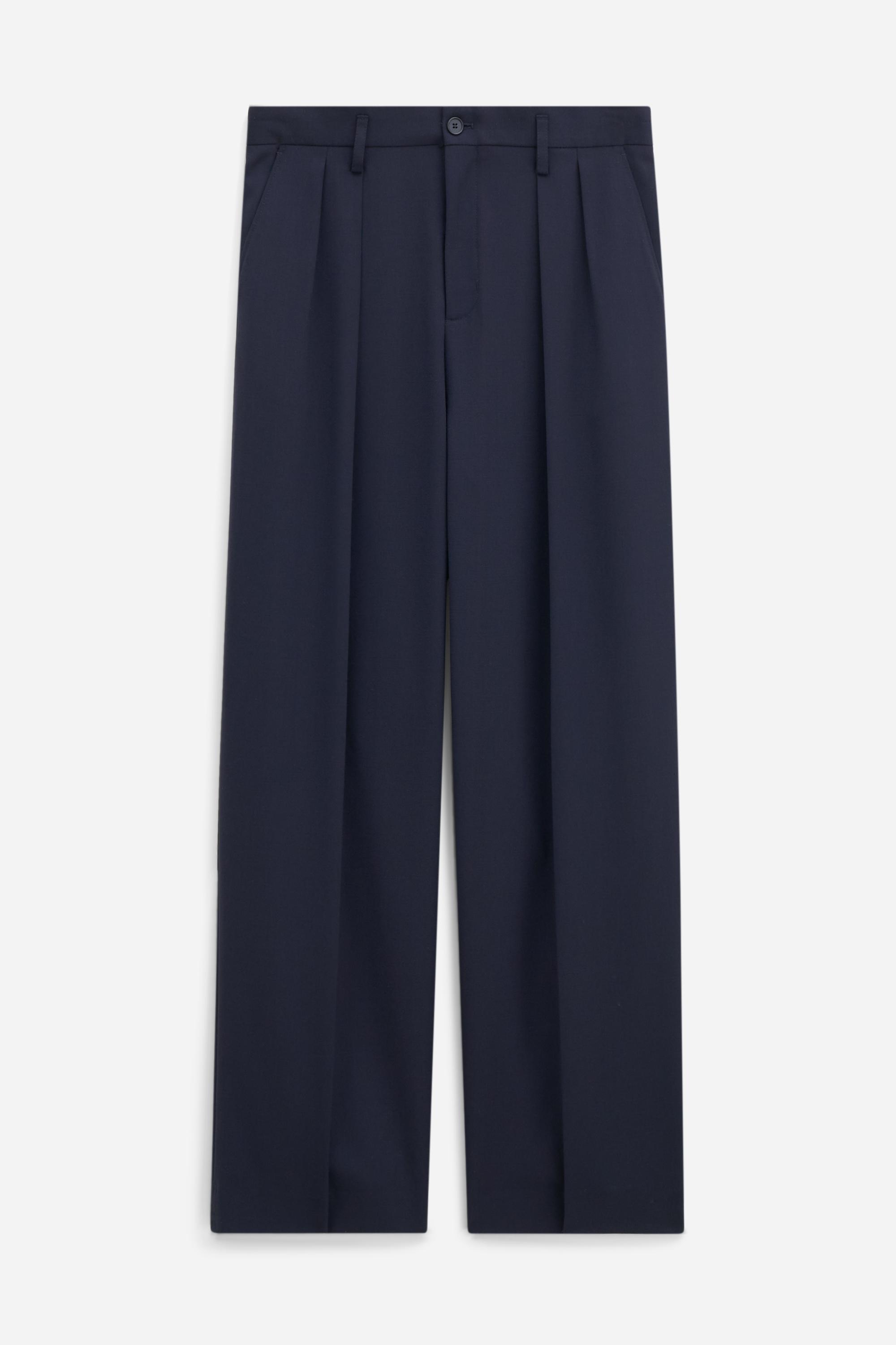 Wide Wool Trousers