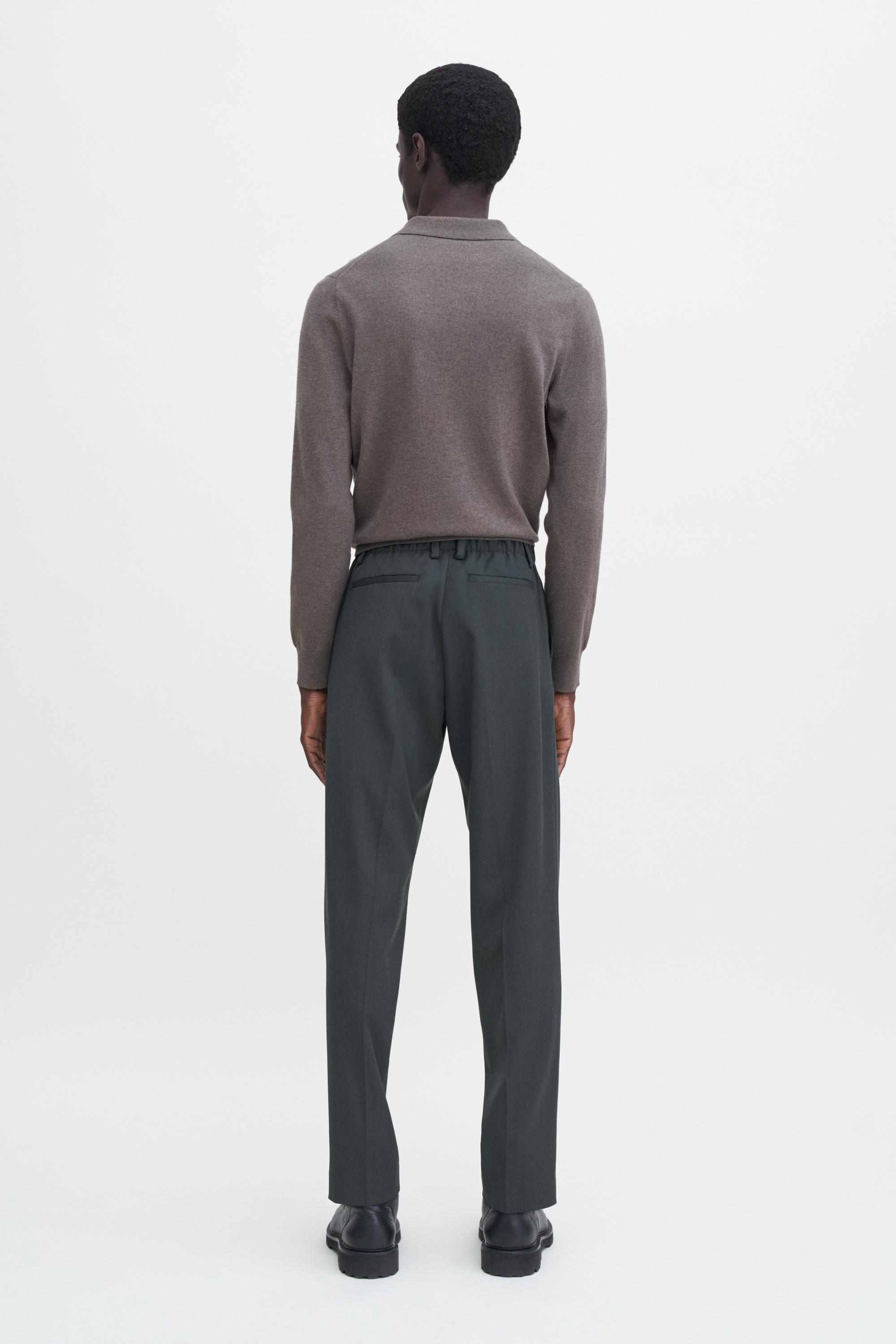 Elastic Waist Tailored Trousers