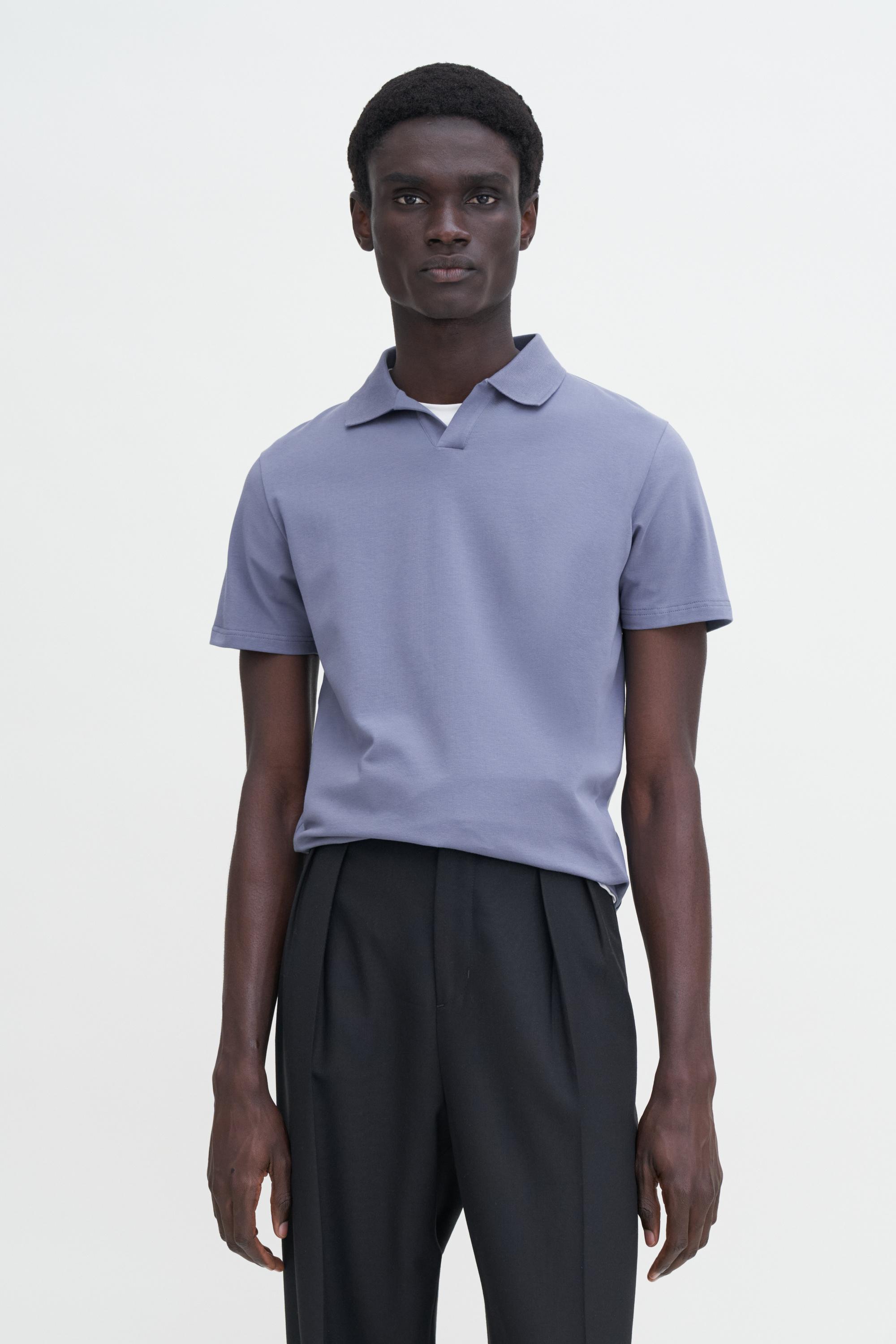 Stretch Cotton Polo T-Shirt