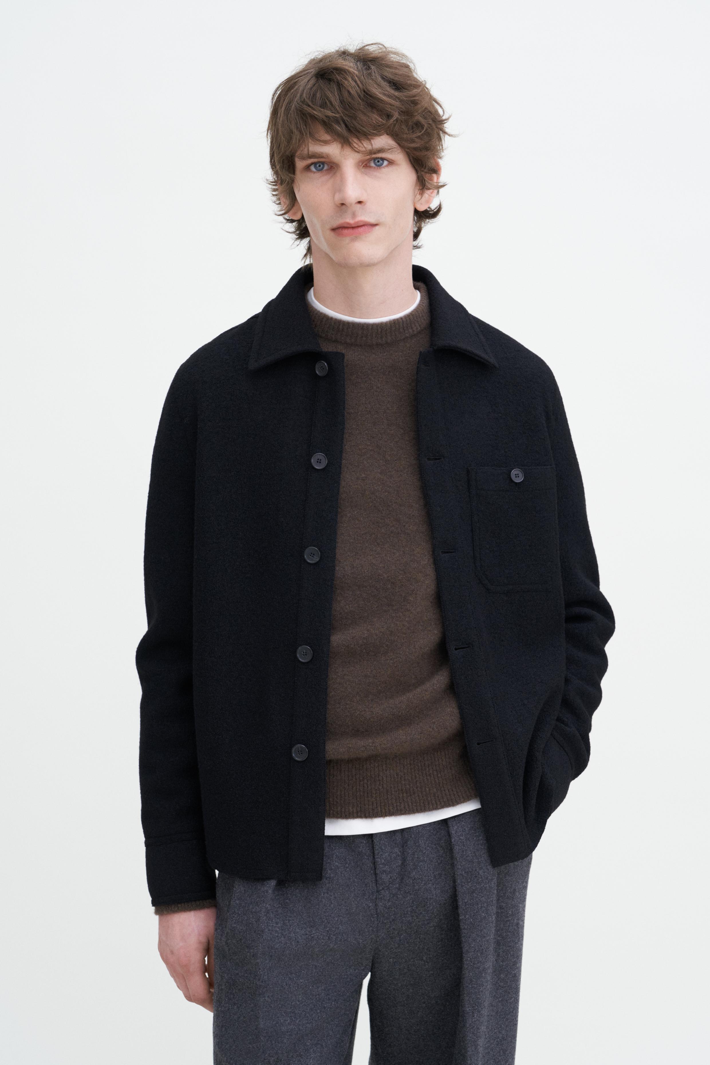 Boiled Wool Shirt Jacket