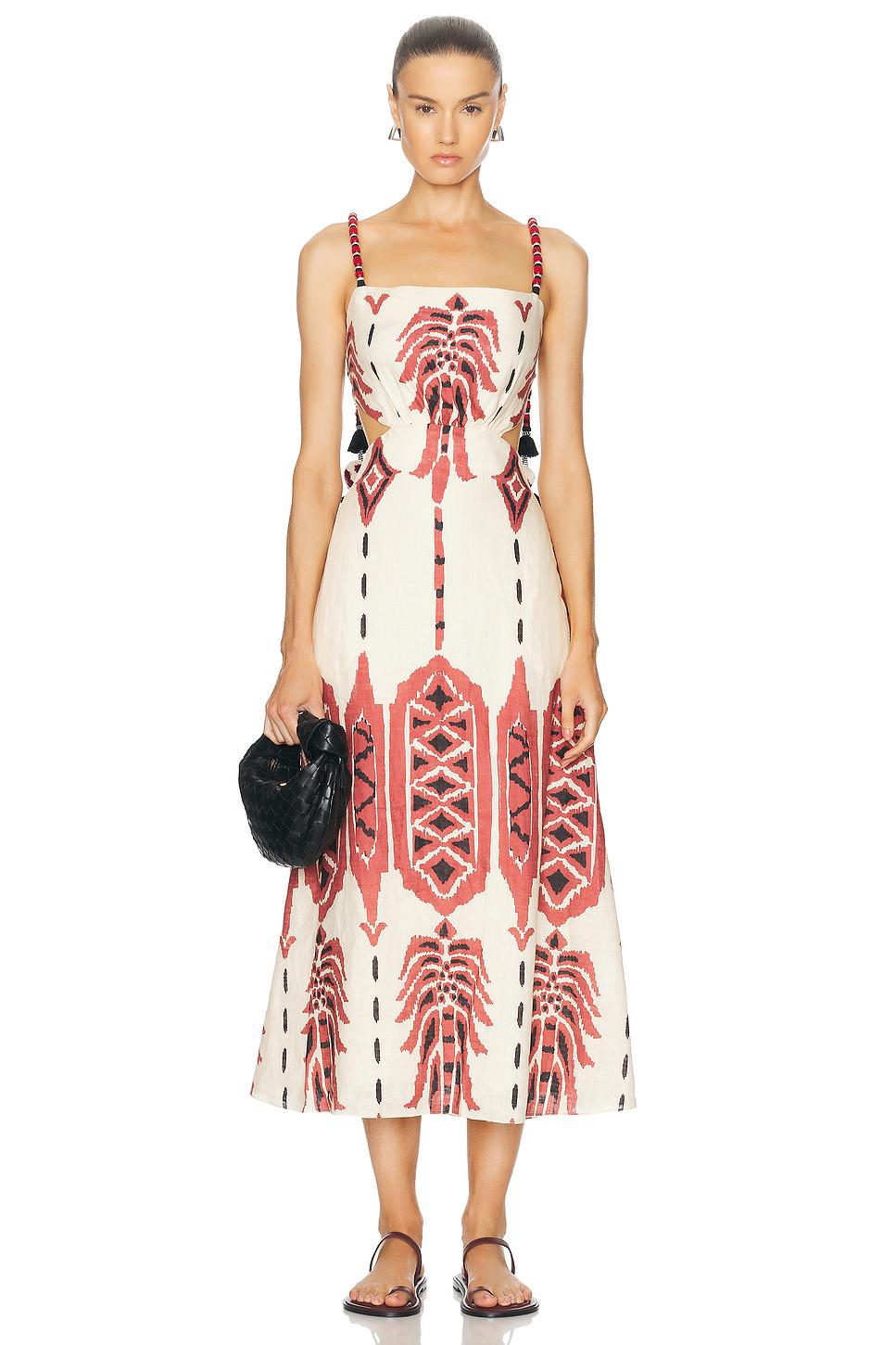 Palm Of Tiahuanaco Midi Dress