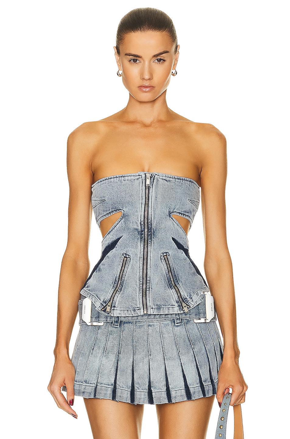 Darted Denim Corset