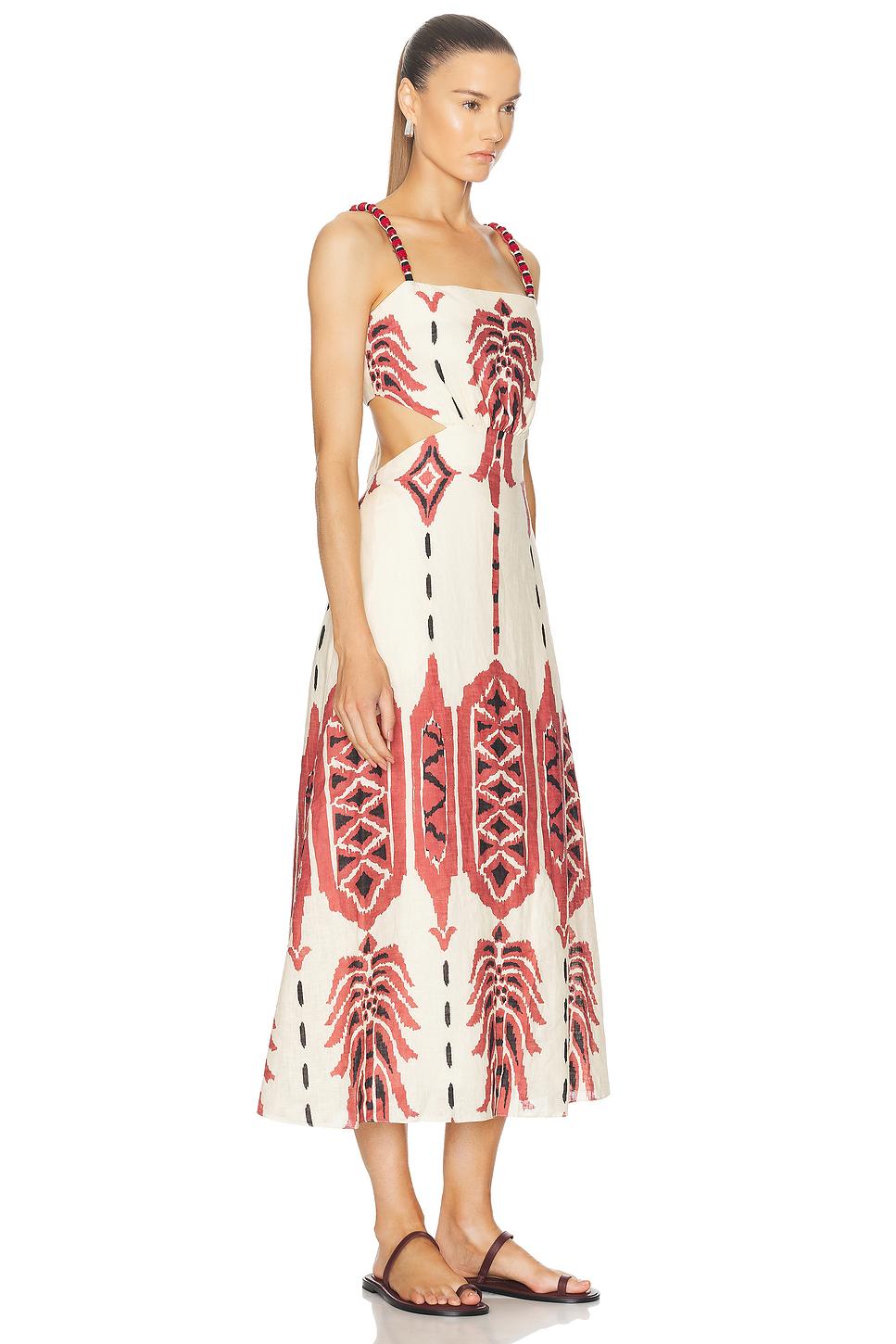 Palm Of Tiahuanaco Midi Dress