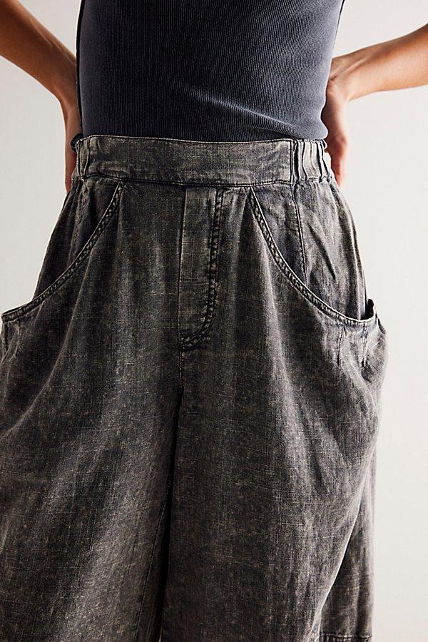 High Road Washed Pull-On Barrel Pants