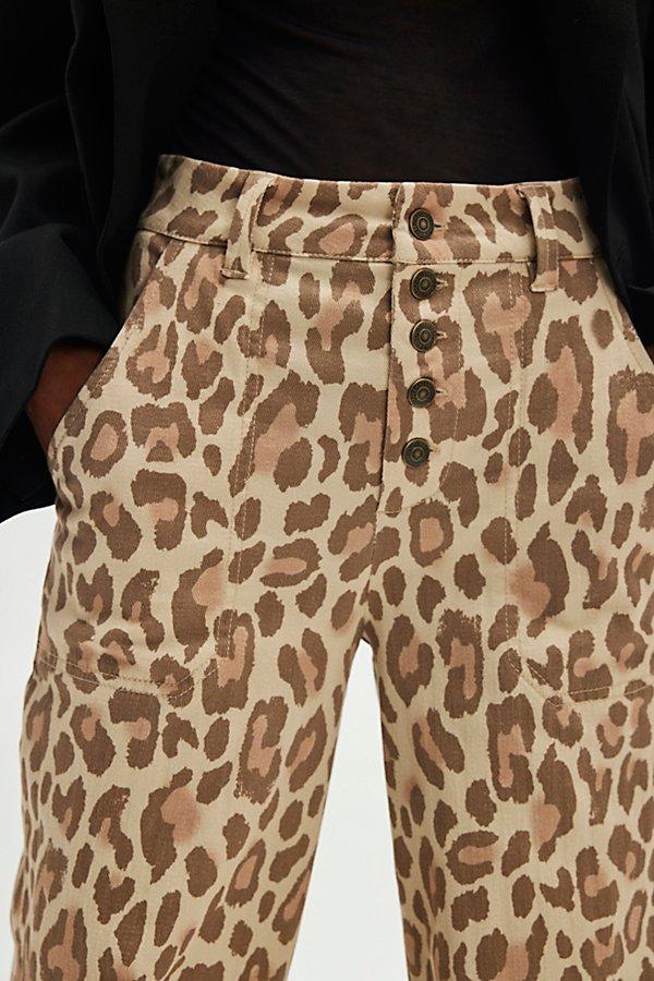 We The Free Jordy Leopard High-Rise Straight Pants