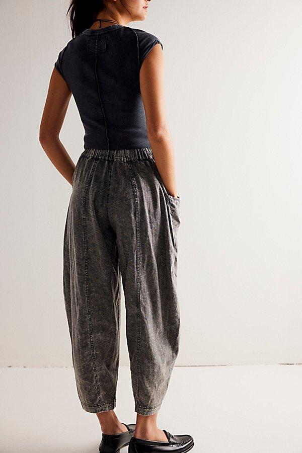 High Road Washed Pull-On Barrel Pants