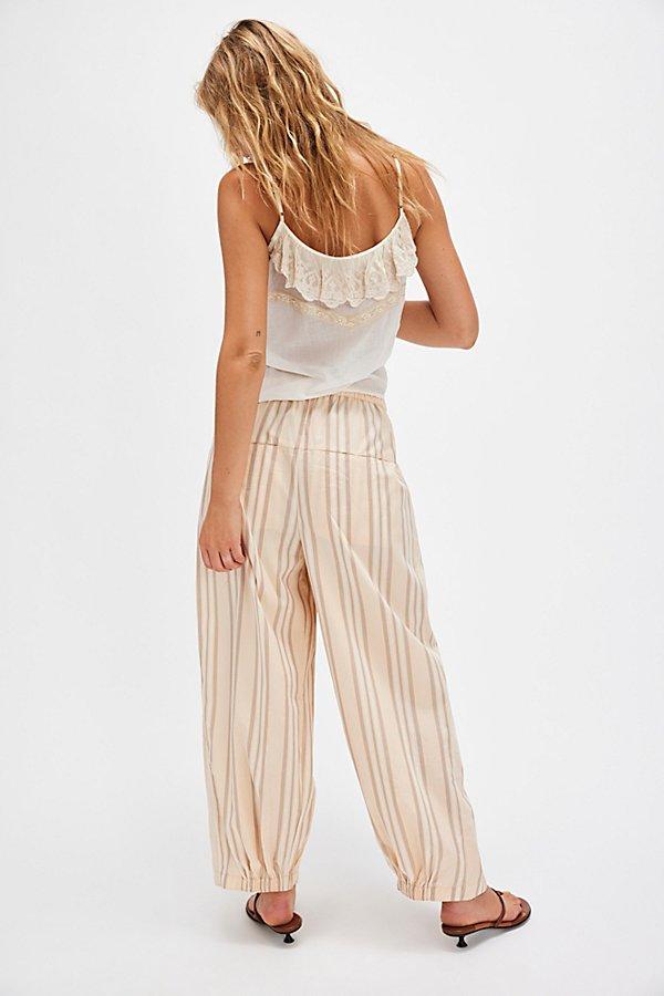 To The Sky Striped Parachute Pants