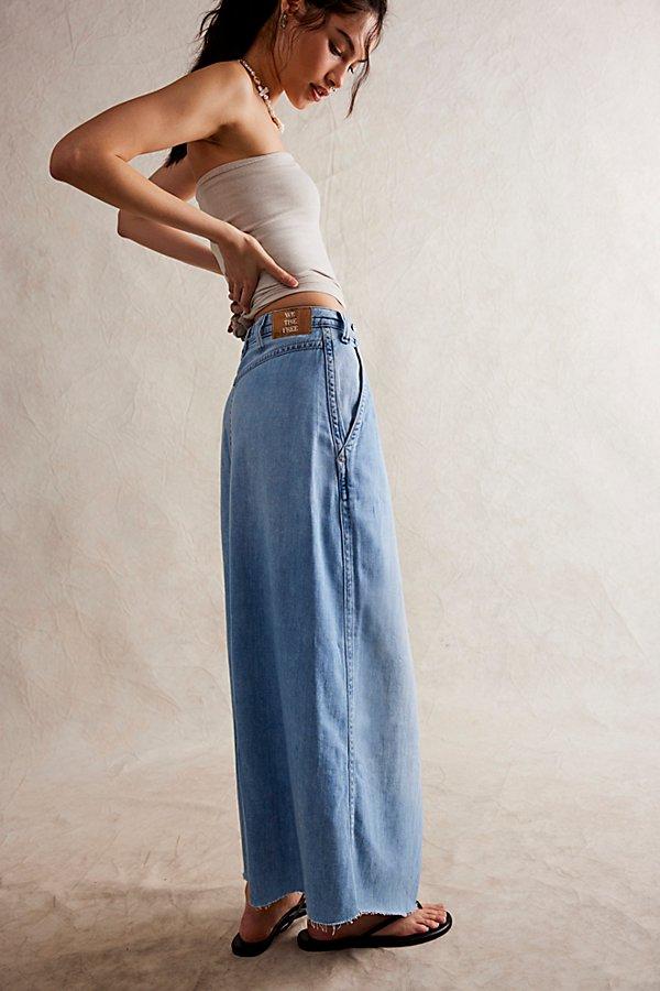 We The Free Roxie Denim Wrap Skirt