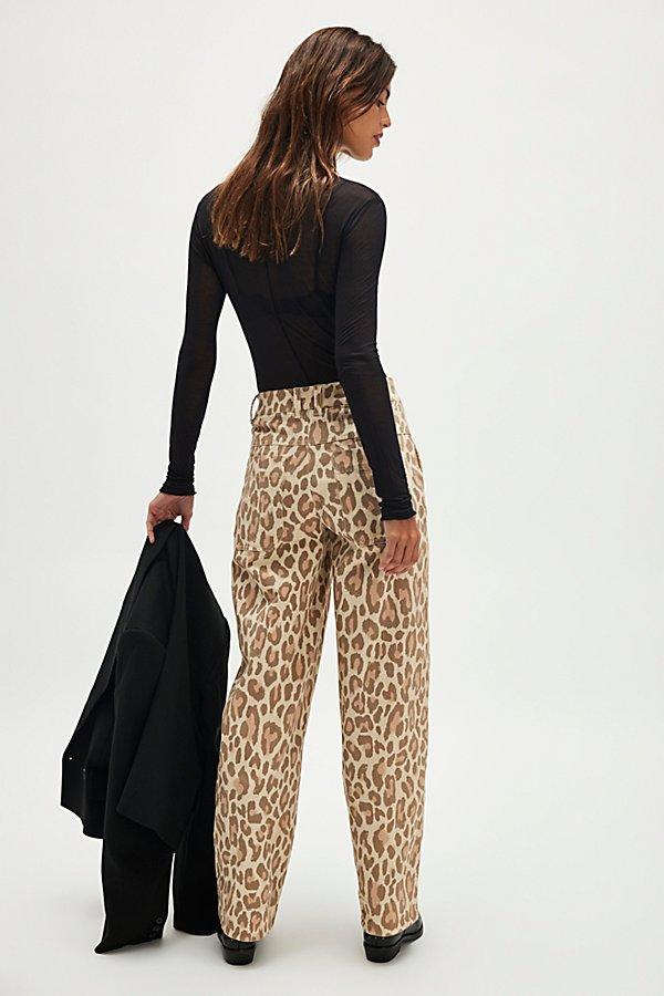 We The Free Jordy Leopard High-Rise Straight Pants