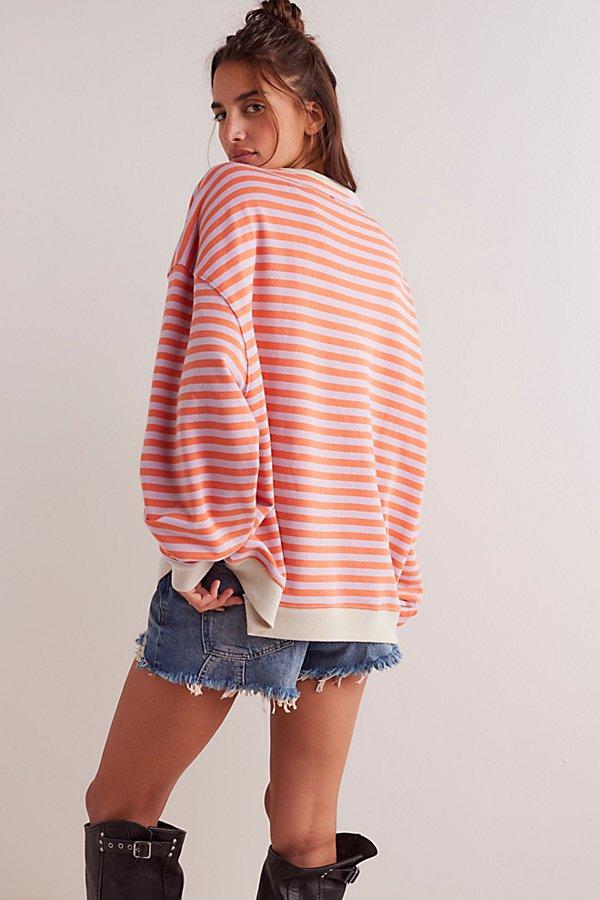 Classic Striped Oversized Crewneck