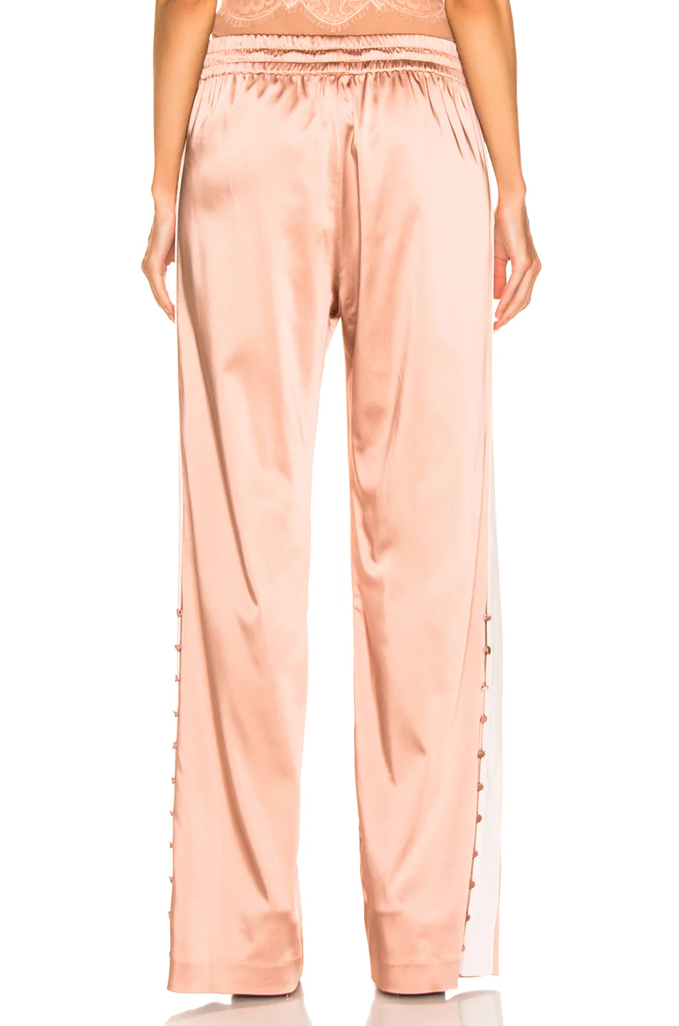 Crepe Satin Combo Track Pant