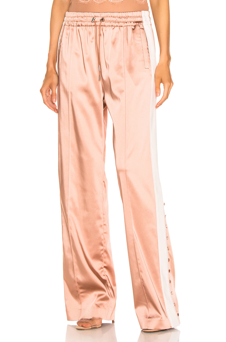 Crepe Satin Combo Track Pant